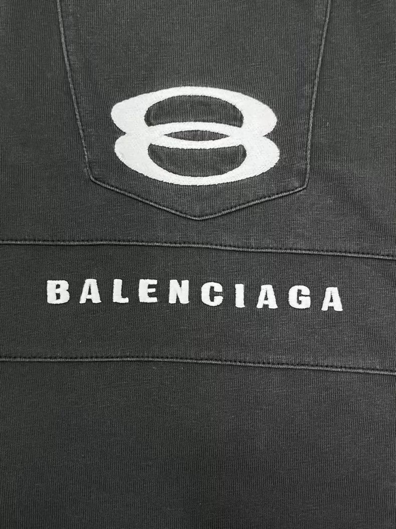 Balenciaga Balenciaga Logo monogrammed crewneck short sleeve T-shirt Size US XL / EU 56 / 4 - 4 Thumbnail