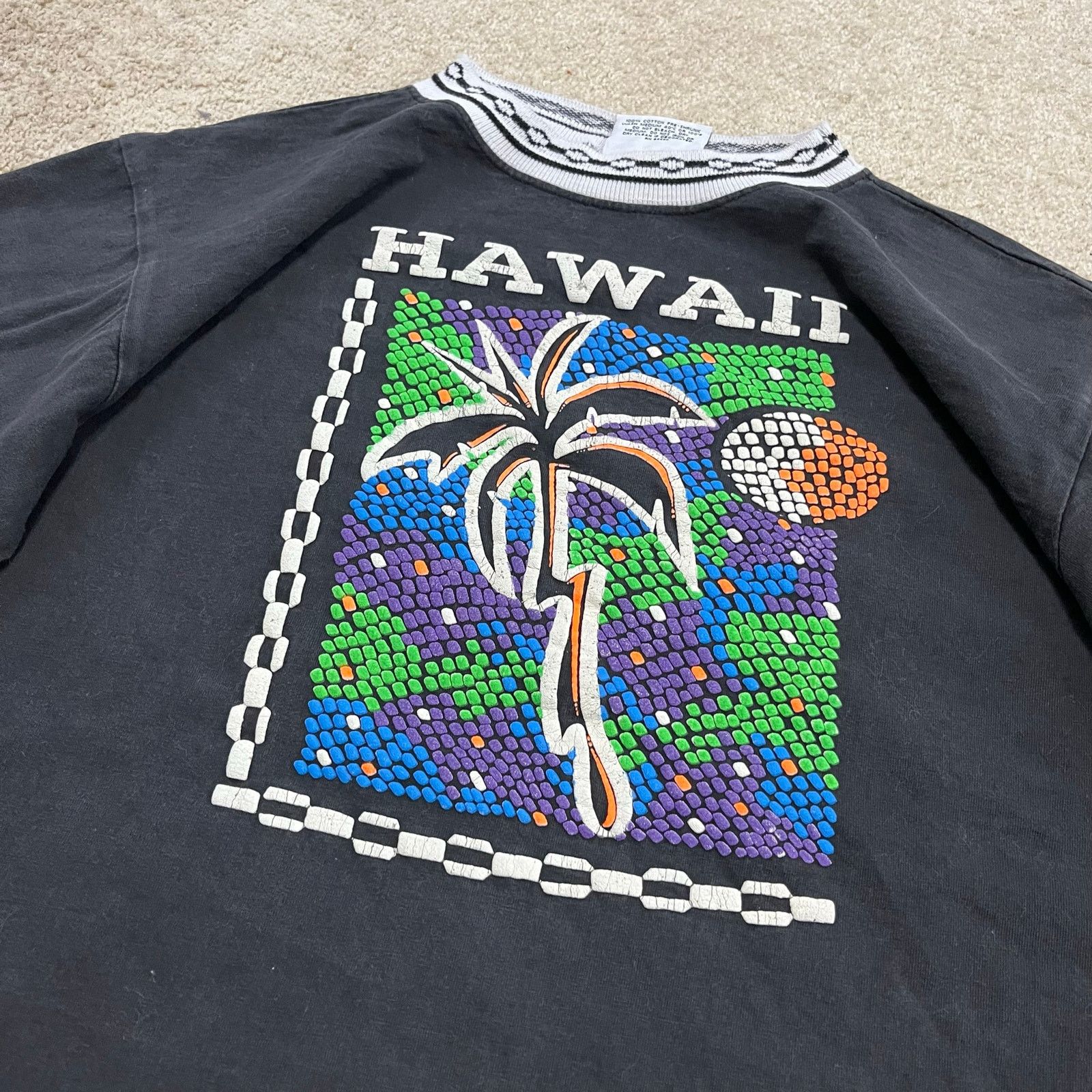 Other Vintage Hawaii Palm Tree Graphic Black T-Shirt Large/XL Size US XL / EU 56 / 4 - 3 Thumbnail