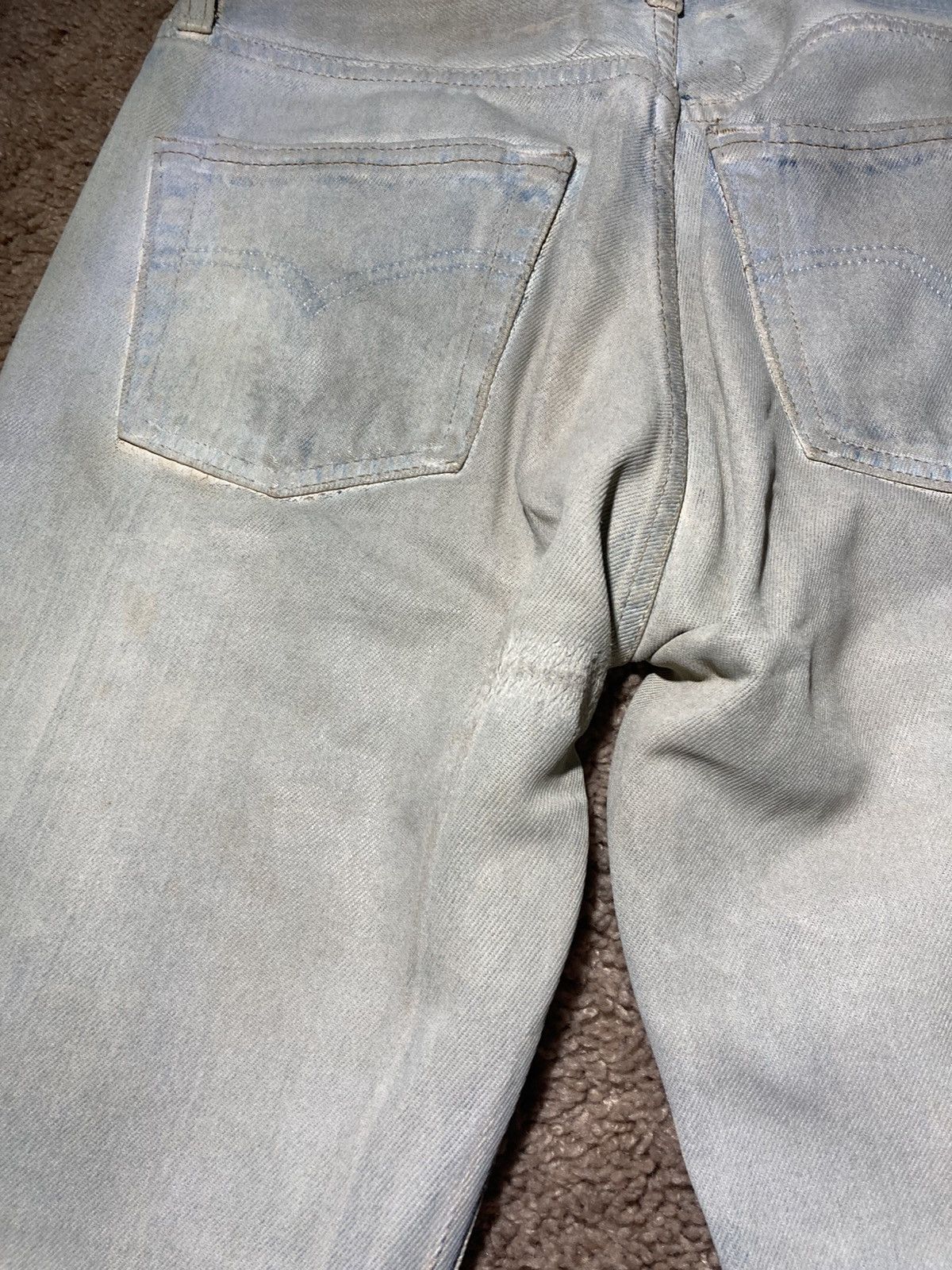 Maison Margiela SS03 Maison Margiela Artisanal Painted Denim Jean White 0 10 Size US 28 / EU 44 - 15 Thumbnail