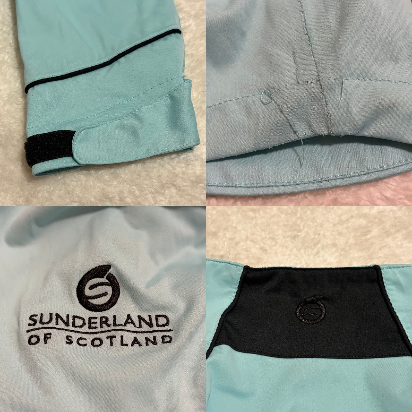 Vintage Sunderland Of Scotland Jacket Womens L Mint Green Full Zip Golf Performance Shirt Size L / US 10 / IT 46 - 8 Thumbnail