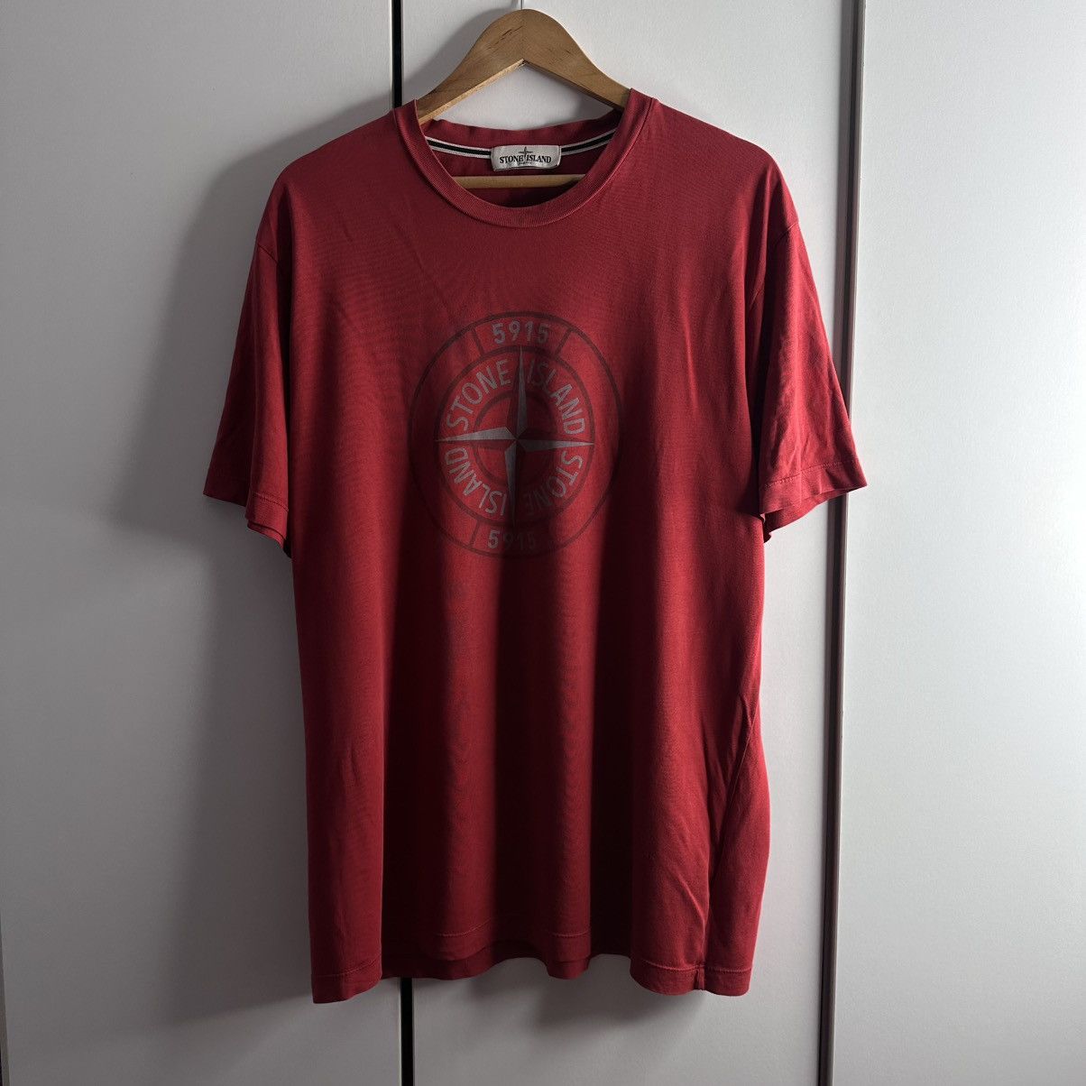 Stone Island ST Stone Island Vintage T-shirt Big Logo Streetwear Rare Size US XL / EU 56 / 4 - 1 Thumbnail