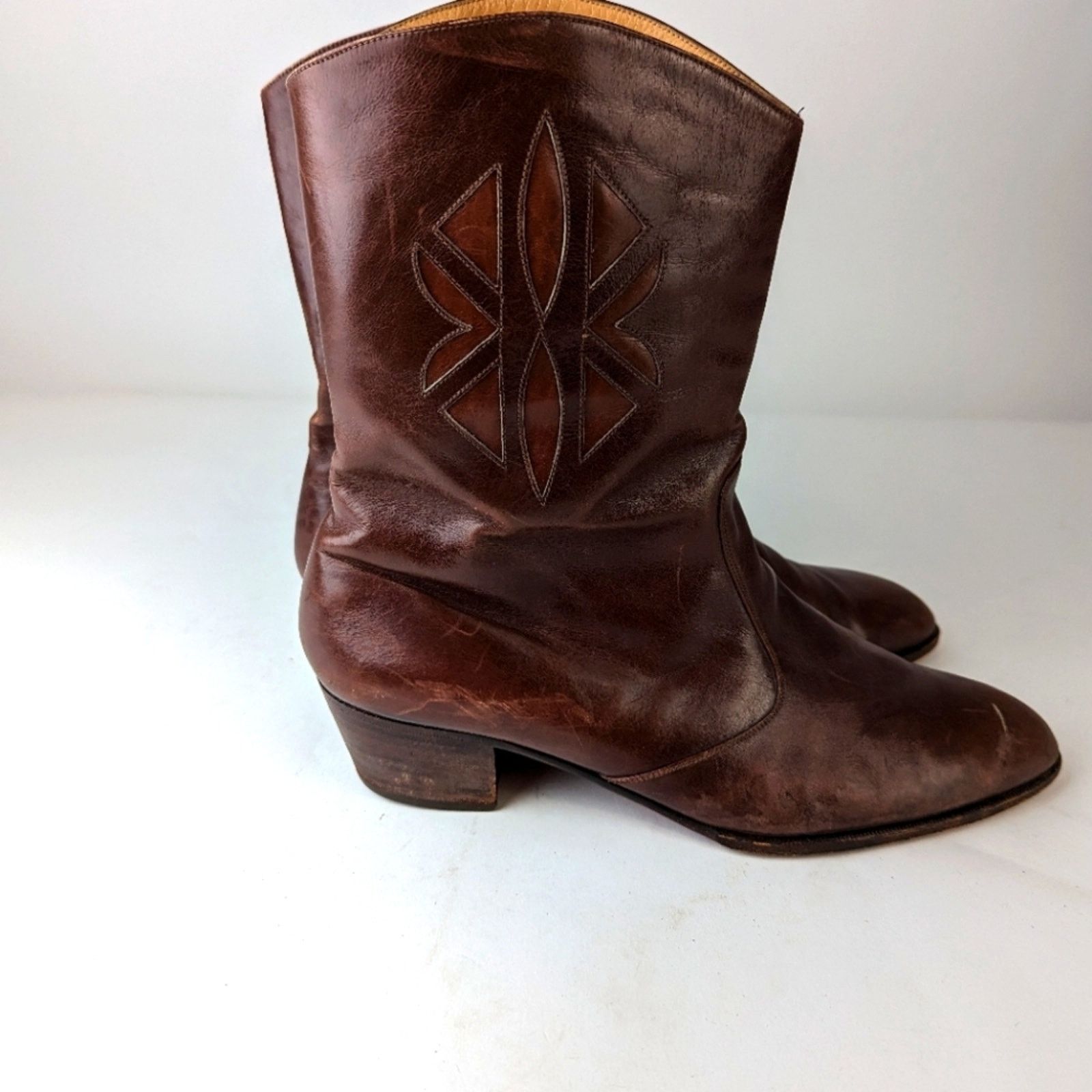 Bally Vintage Mens Bally Leather Ankle Boots 11 Size US 11 / EU 44 - 5 Thumbnail