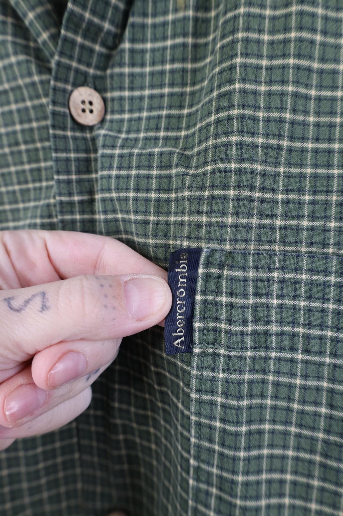 Abercrombie & Fitch Vintage 90s Abercrombie & Fitch Short Sleeve Collared Shirt Size US XL / EU 56 / 4 - 4 Thumbnail