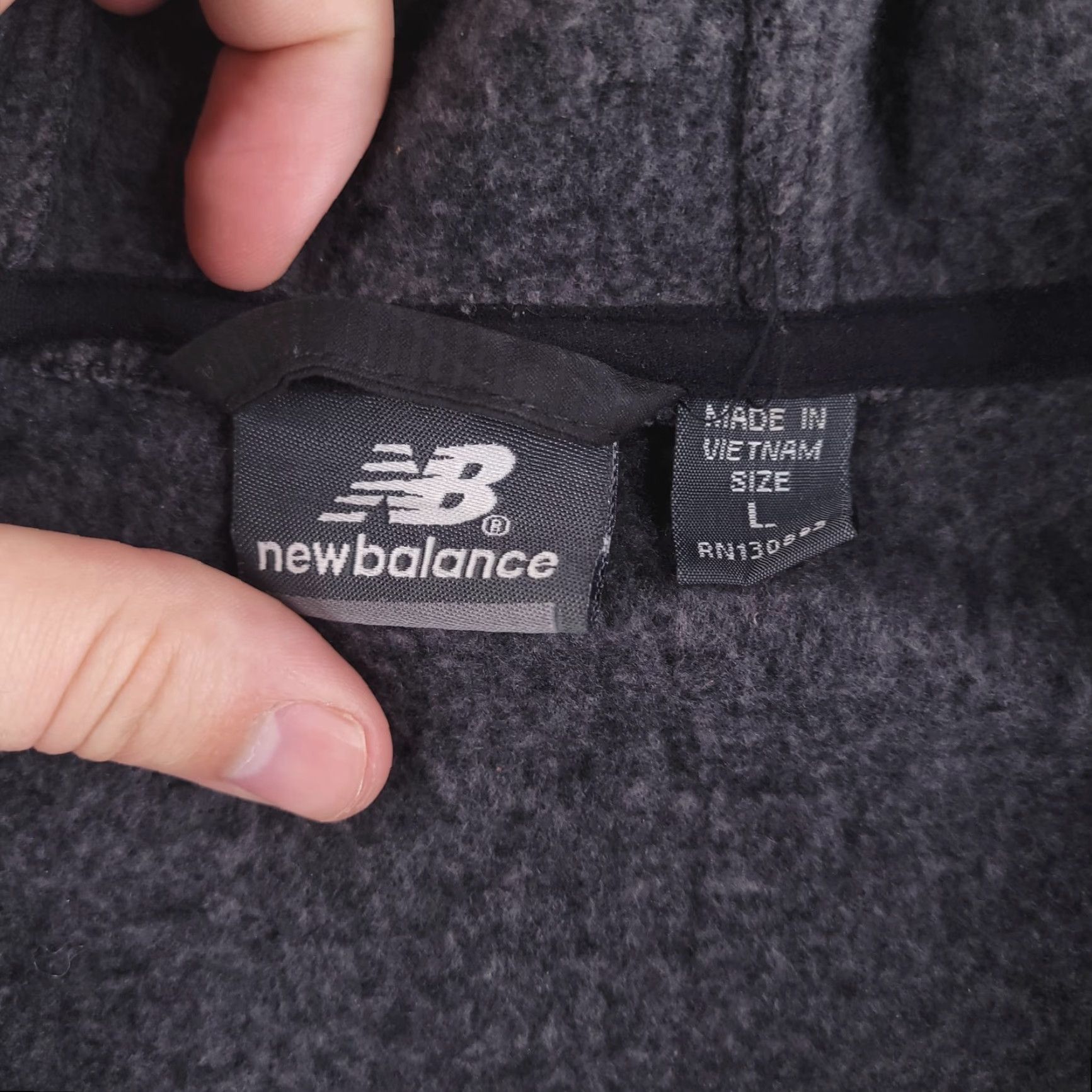 New Balance New Balance Hoodie Mens Large Black Gray Bomber Zip Sweatshirt Full Zip L Size US L / EU 52-54 / 3 - 3 Thumbnail