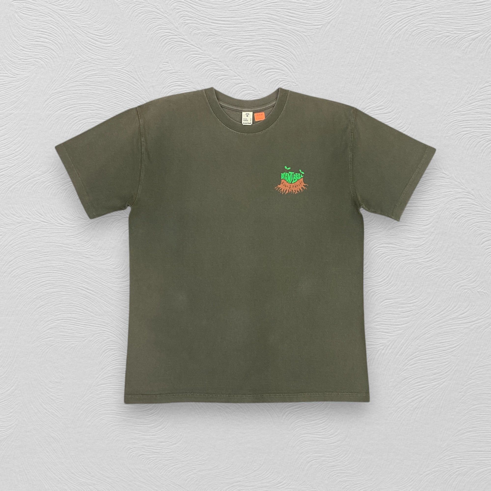 Japanese Brand Vintage Mont Bell Save The Forest Sun Faded Tshirt - J003 Size US M / EU 48-50 / 2 - 2 Thumbnail