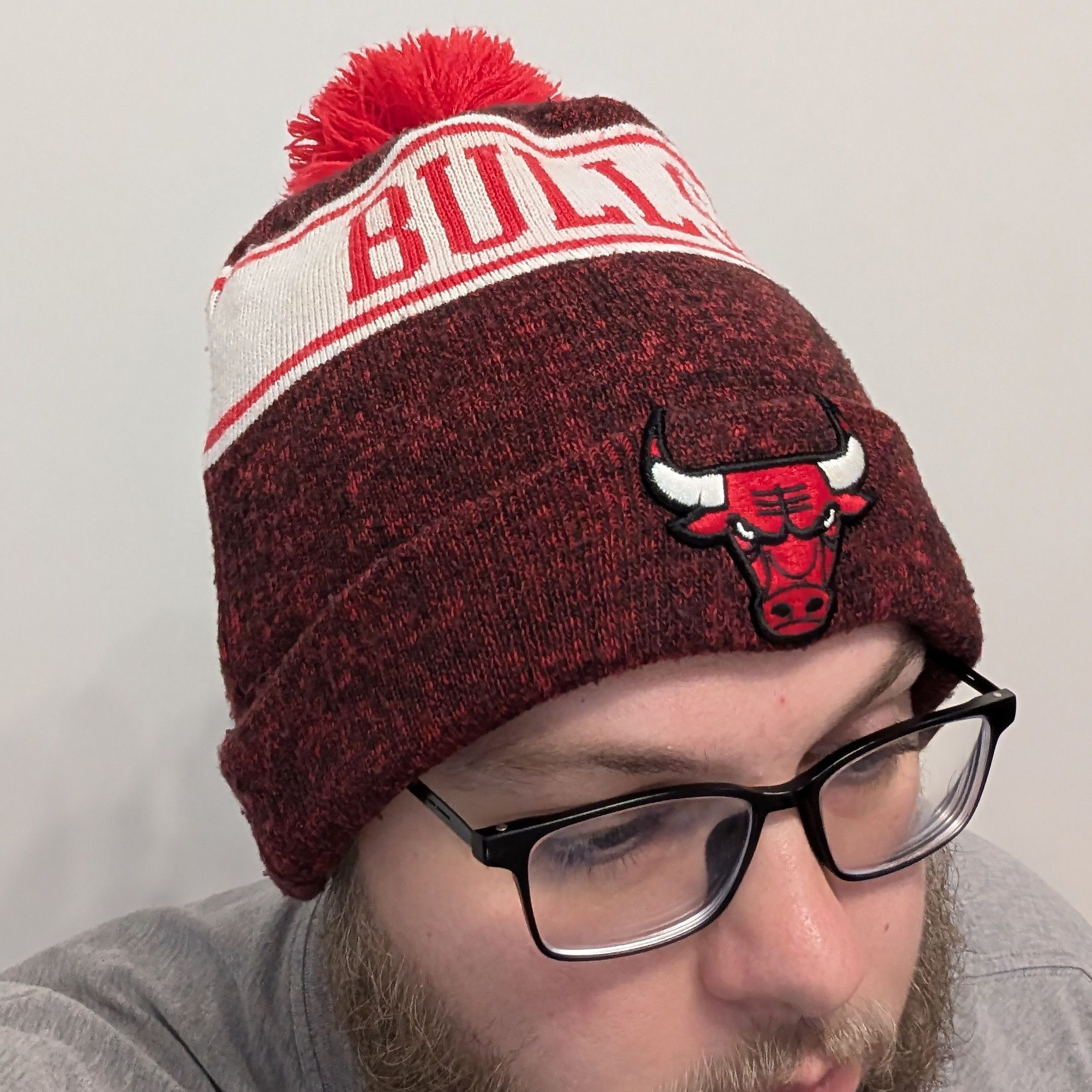 New Era New Era Chicago Bulls Beanie Hat One Hardwood NBA Tuke Pom Size ONE SIZE - 7 Thumbnail