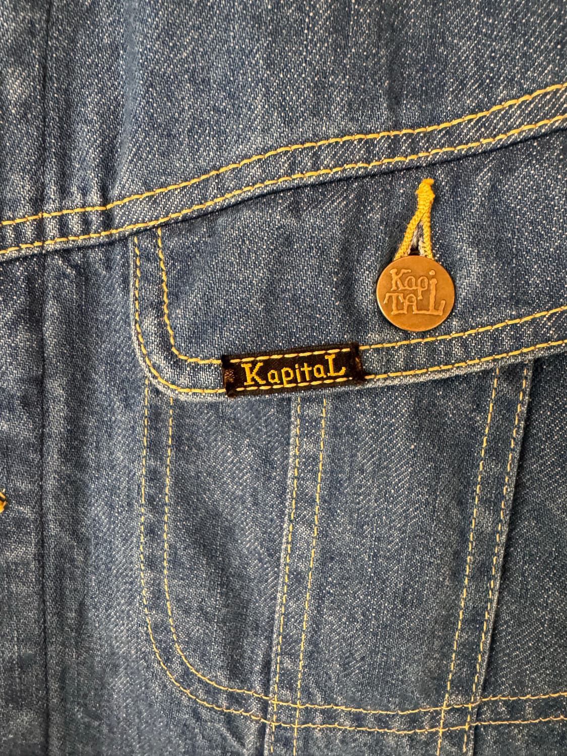 Kapital Kapital smiley denim jacket Size US S / EU 44-46 / 1 - 3 Thumbnail