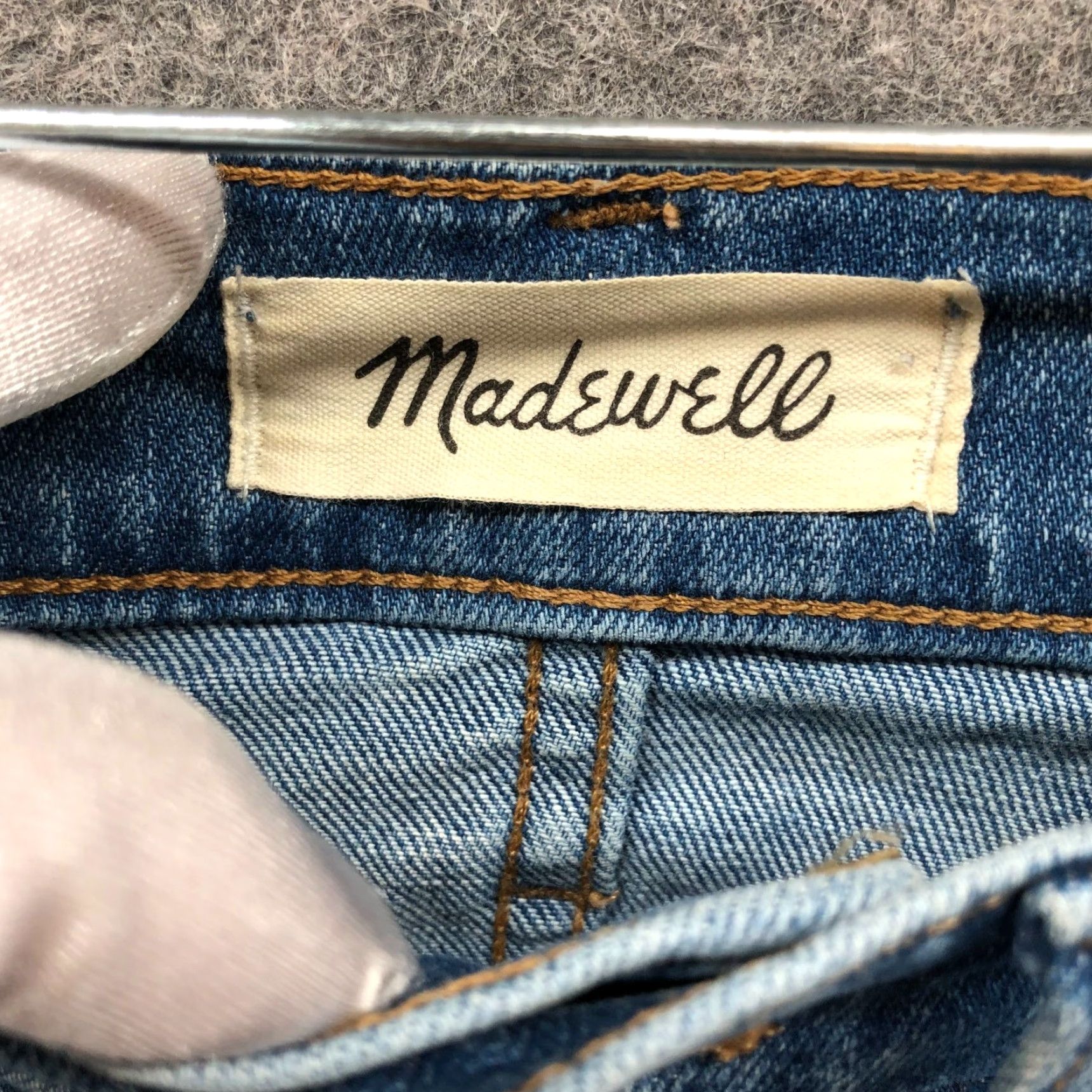 Madewell Madewell Jeans Womens 28 Dewitt Wash Blue 10" High Rise Skinny Button Fly Denim Stretch 5-Pocket Vintage? No (adjusted) Size 28" / US 6 / IT 42 - 5 Thumbnail