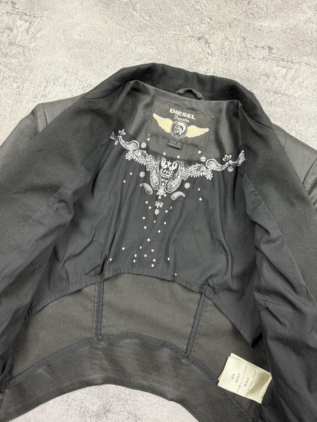 Diesel Vintage Diesel Y2K Biker Jacket Avant Garde Opium Archive Size XS / US 0-2 / IT 36-38 - 14 Thumbnail