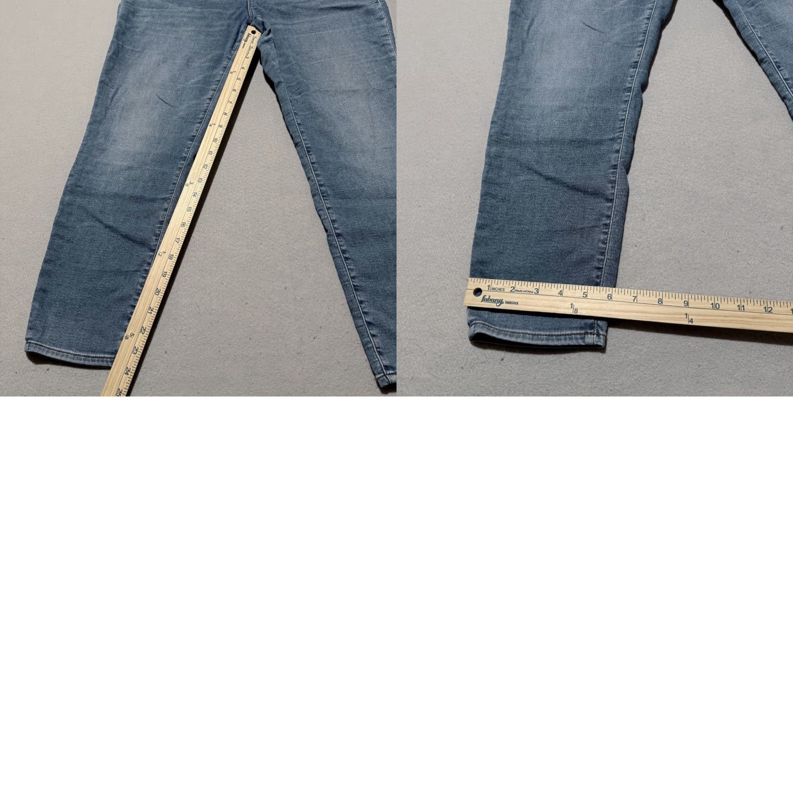 J.Crew J. Crew Jeans Blue Denim Mid Rise Skinny Zip Fly 32 Womens Crop Distressed Pockets - 32 Size 24" / US 00 / IT 34 - 9 Thumbnail
