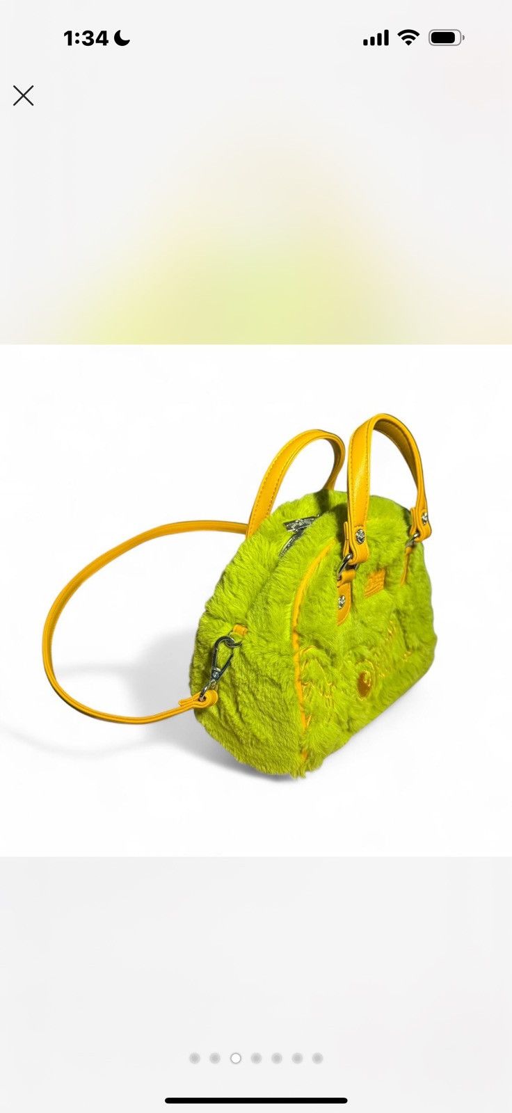 Von Dutch Von Dutch Authentic Vegan Sherbet Furry Small Bowling Purse Size ONE SIZE - 3 Thumbnail