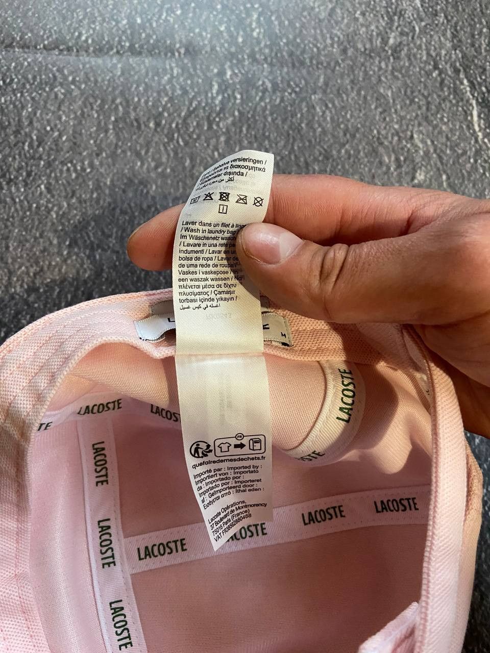 Lacoste Lacoste flaner unisex pink cap Size 32 - 8 Thumbnail