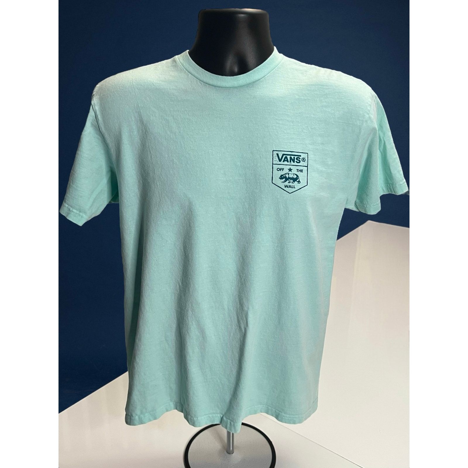 Vans Vans Bear Logo T-Shirt Medium Aqua Blue Skate California Size US M / EU 48-50 / 2 - 1 Thumbnail