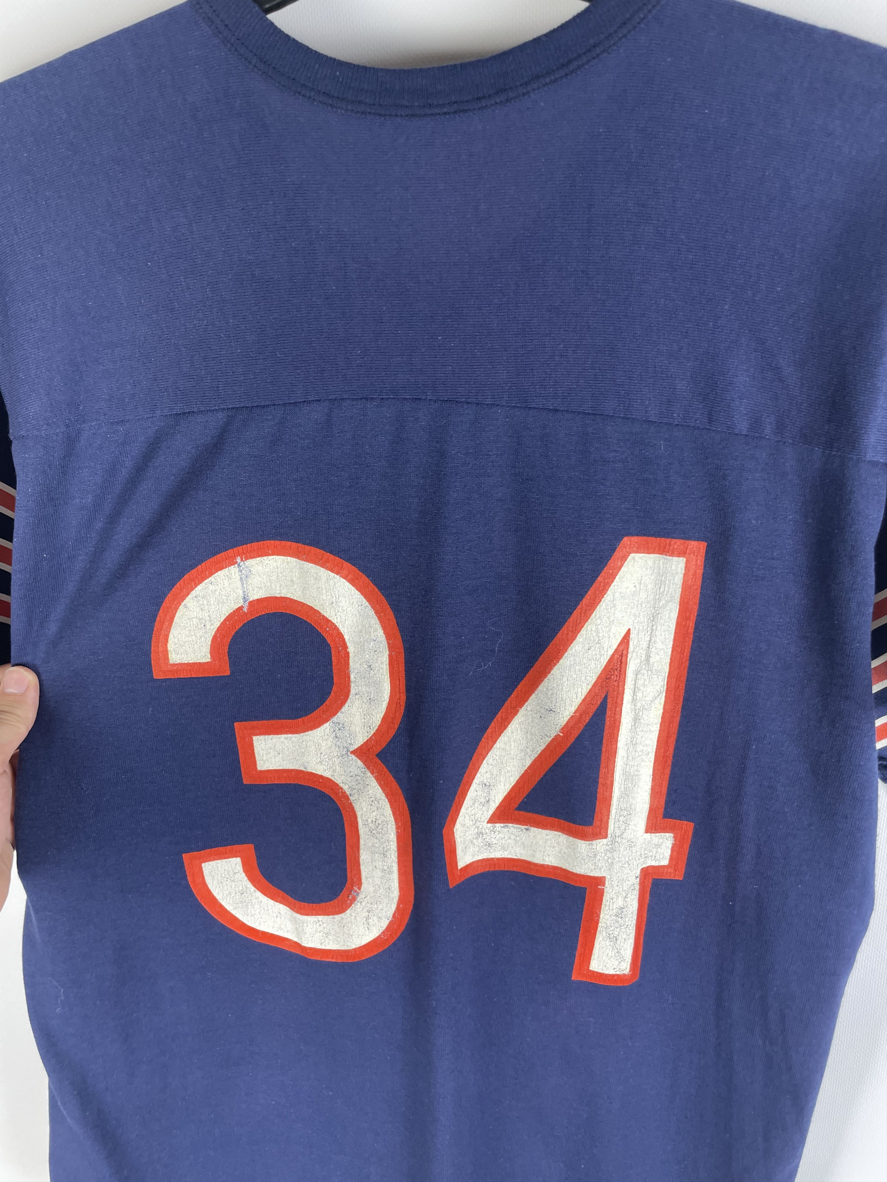 NFL #34 CHICAGO BEARS VINTAGE 80s JERSEY Size US L / EU 52-54 / 3 - 8 Thumbnail