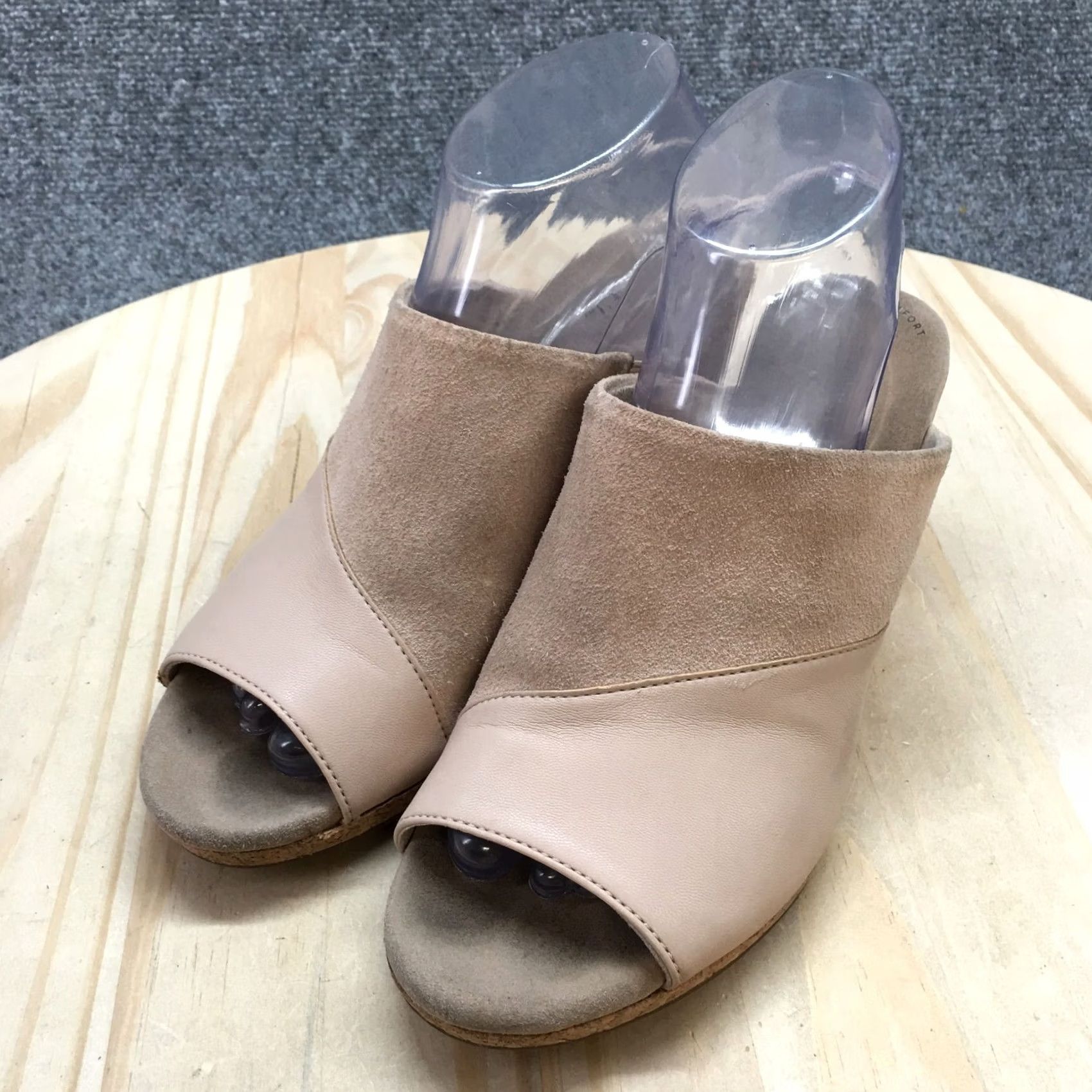 Clarks Clarks Lafley Wave Slide Sandal Womens 8.5 M Brown Suede Slip On Wedge Casual Shoes Size US 9 / IT 39 - 3 Thumbnail