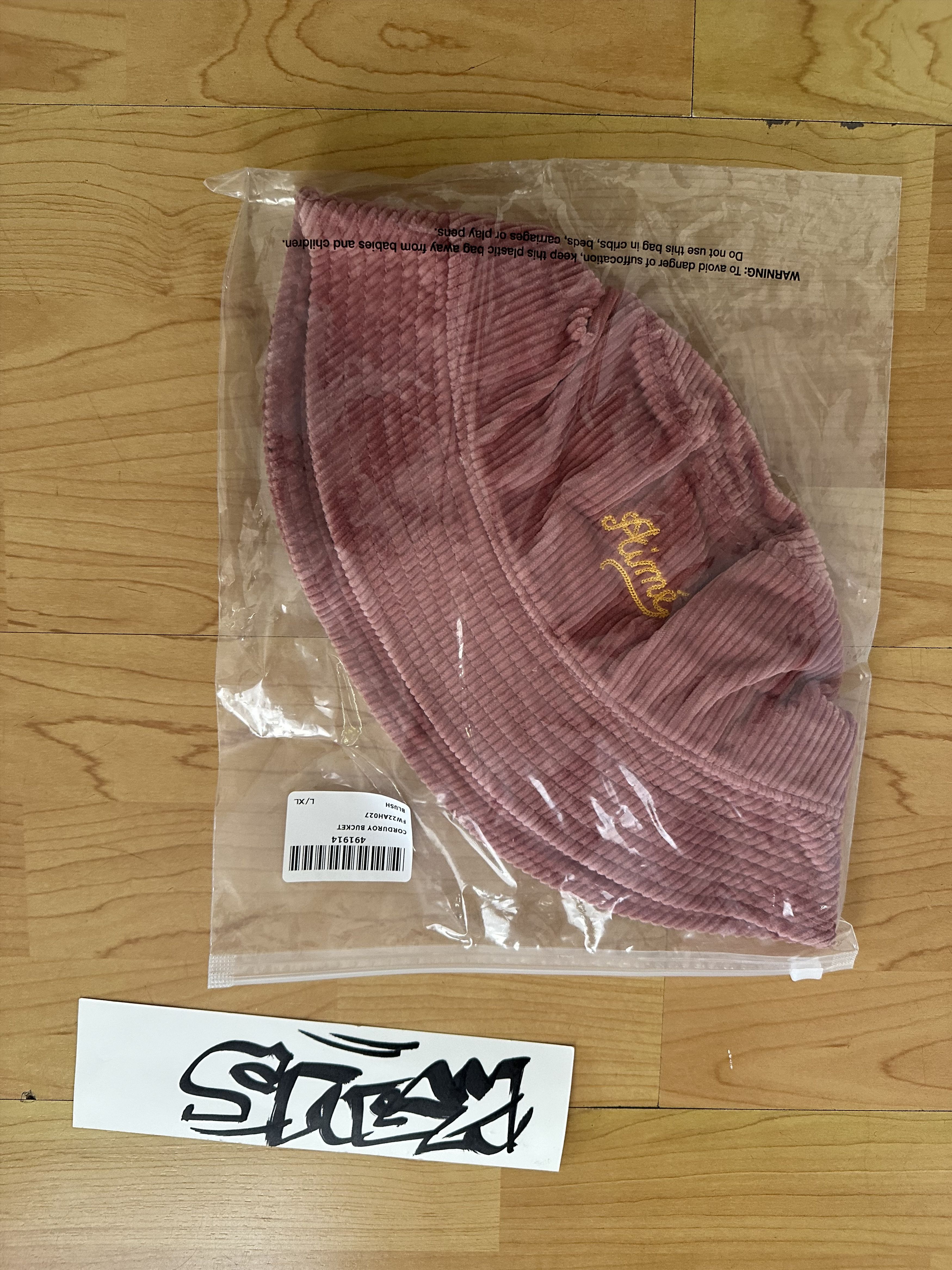 Aime Leon Dore Aime Leon Dore ALD Chainstitch Pink Corduroy Bucket L/XL Size ONE SIZE - 1 Thumbnail