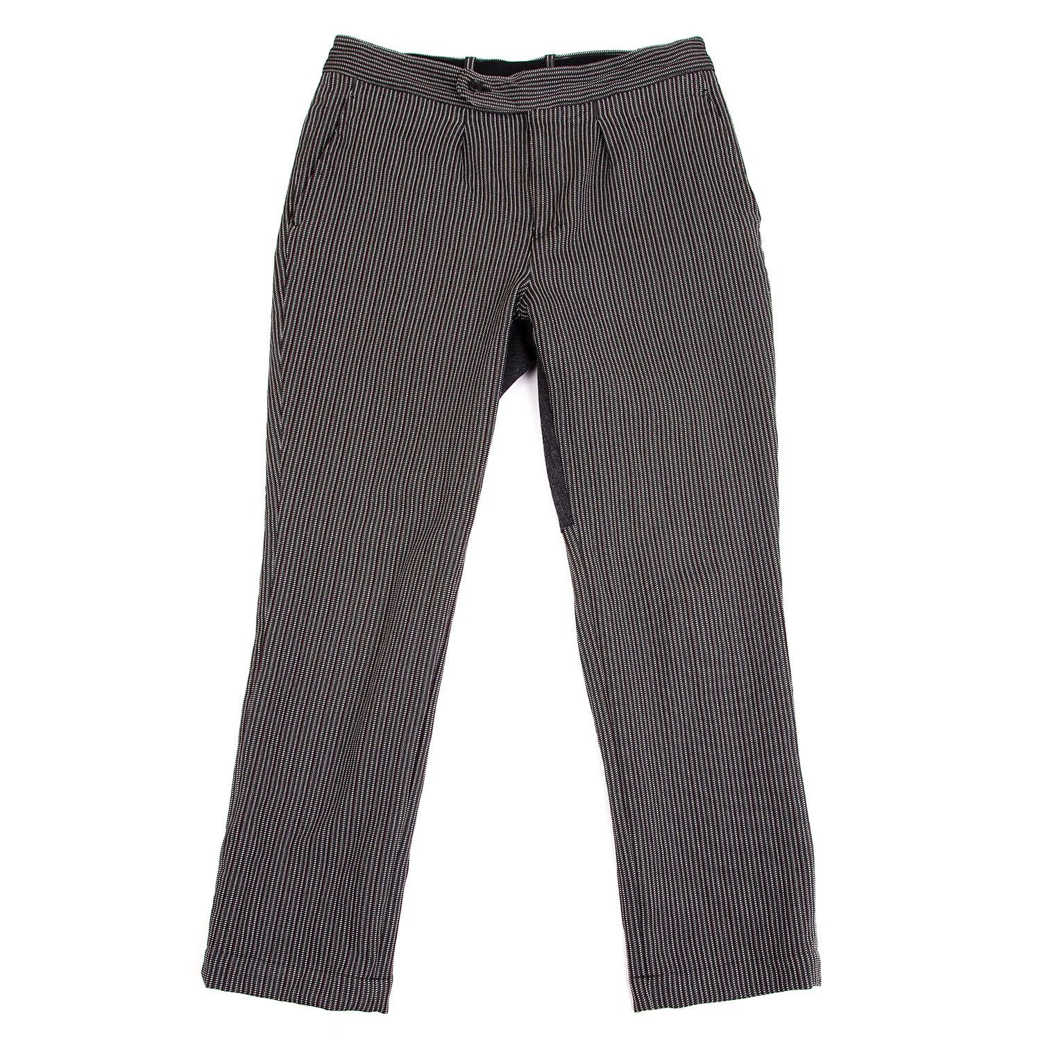 Junya Watanabe Polyester Striped Hip Transition Pants in Black and White Size US 30 / EU 46 - 1 Thumbnail