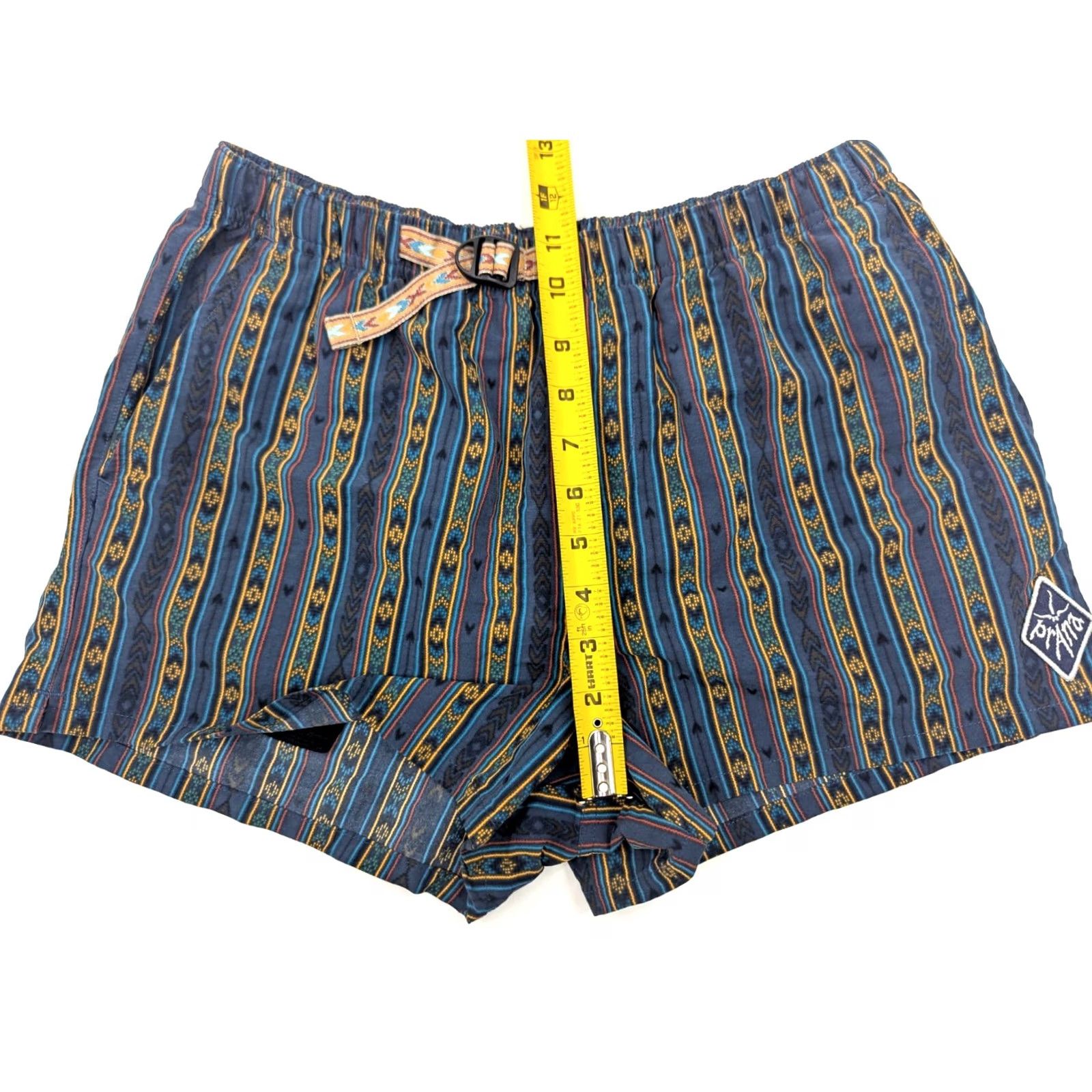 Prana prAna Indio Heritage Short Dark Sky Aztec Boho Belted Shorts, Women XS (27x3) Size 26" / US 2 / IT 38 - 7 Thumbnail