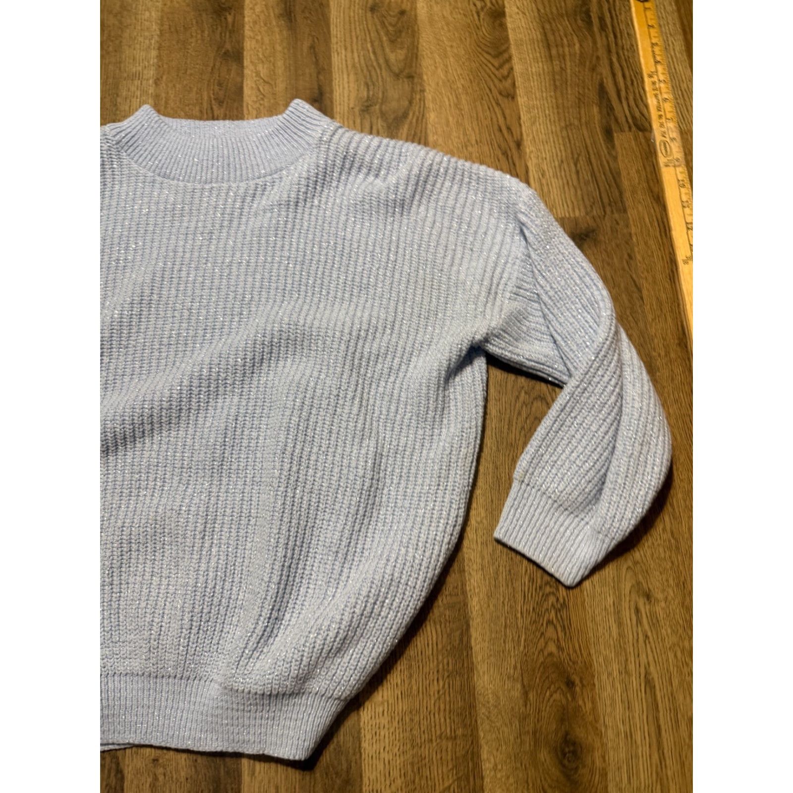 Vintage VINTAGE American Pride Sweater Woman Large Blue Silver Crewneck Pullover Knit Size L / US 10 / IT 46 - 4 Thumbnail