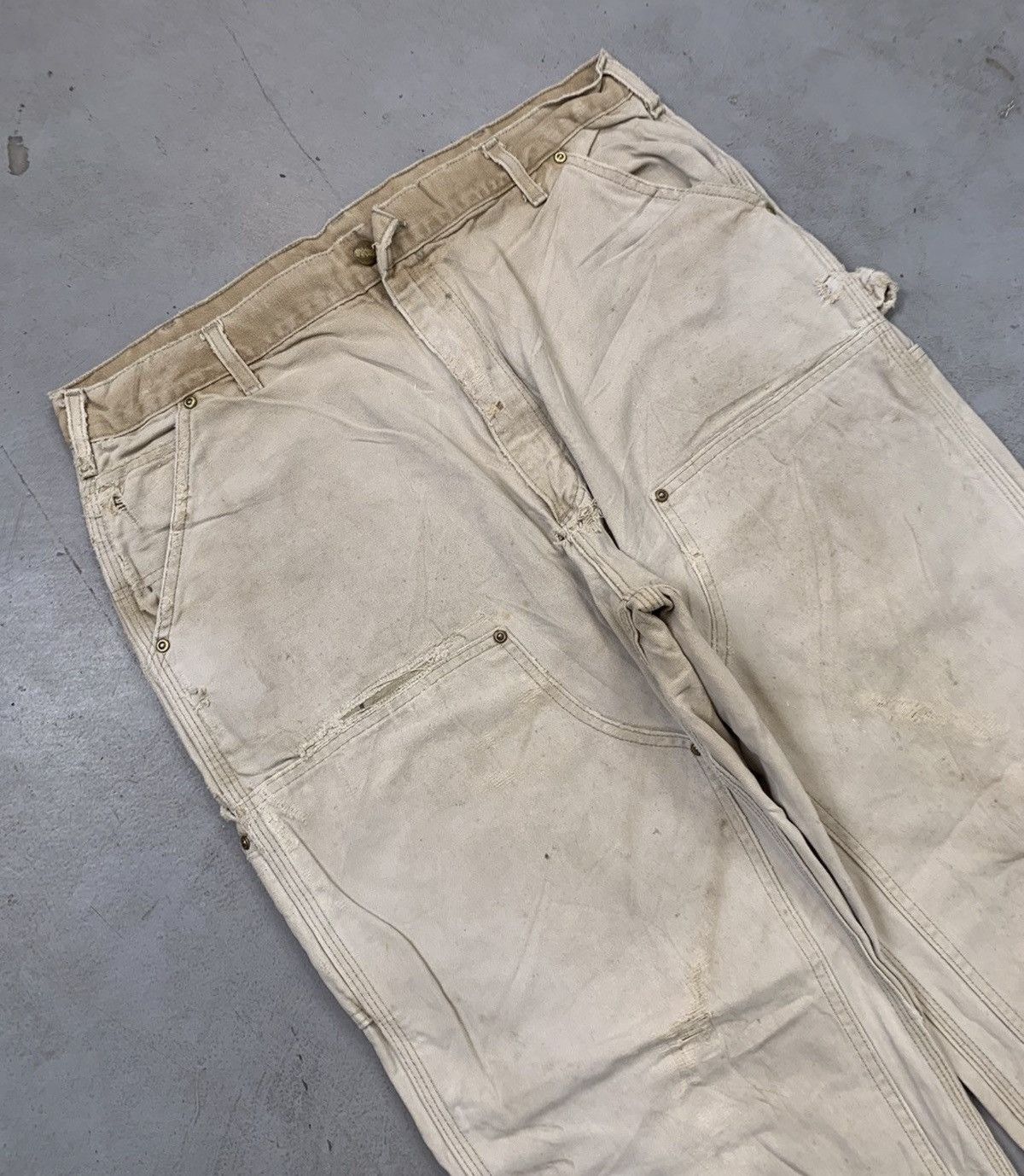 Carhartt Vintage carhartt b136 dkb double knee denim Size US 36 / EU 52 - 4 Thumbnail
