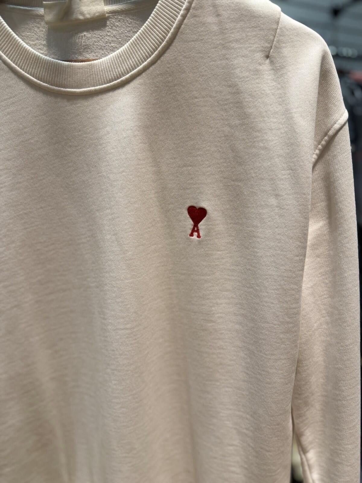 AMI Ami Paris Alexandre Mattiussi White Wool Sweatshirt Medium Size US M / EU 48-50 / 2 - 4 Thumbnail