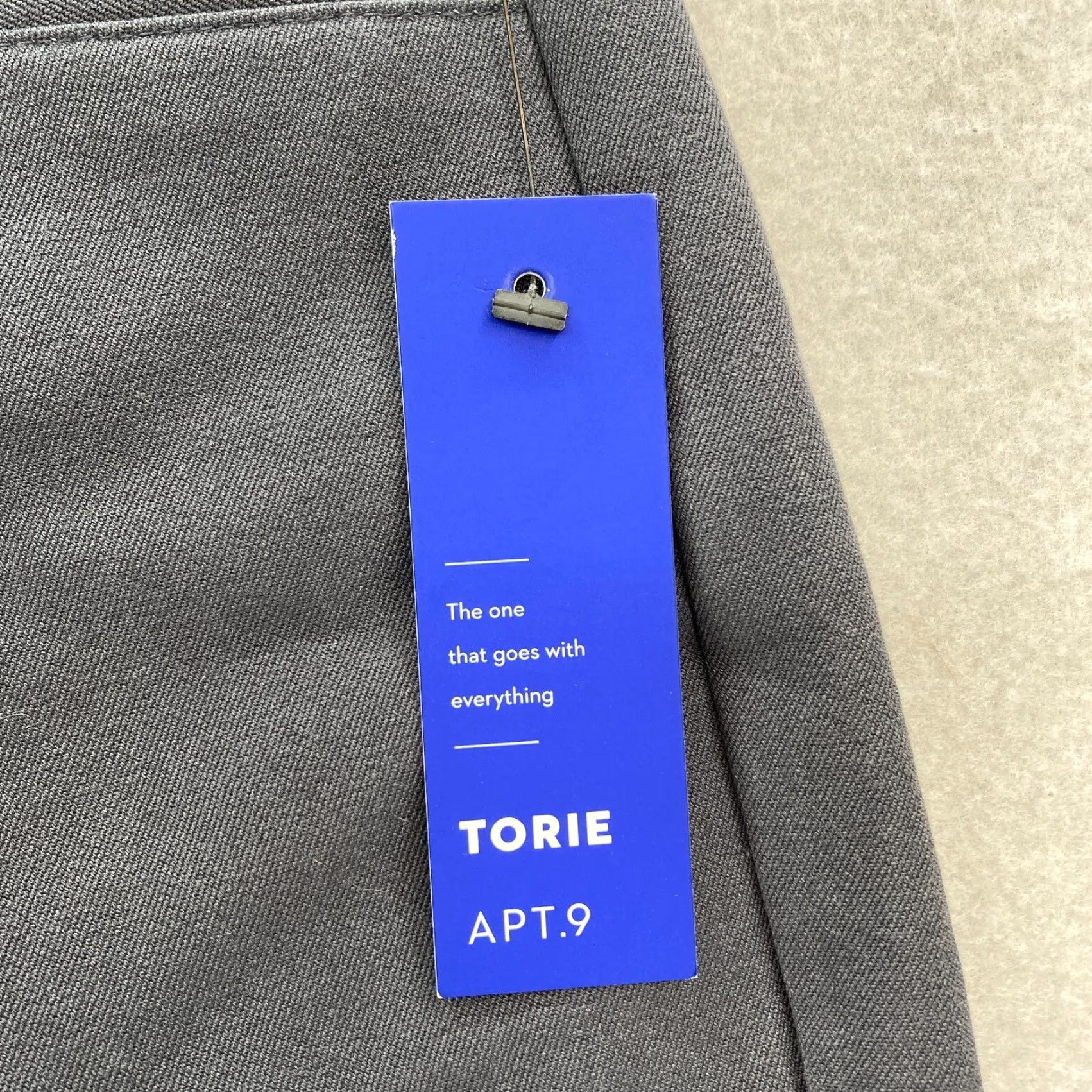 Apt. 9 Apt. 9 Torie Ankle Pants Women's 8 Gray Stretch Mid Rise Straight Casual Comfort Pants Size 30" / US 8 / IT 44 - 4 Thumbnail