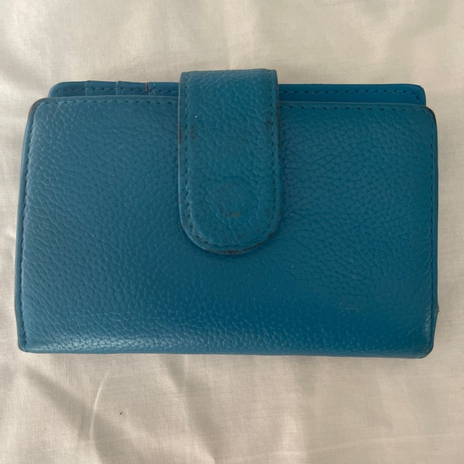 Other Teal Leather Wallet Size ONE SIZE - 2 Thumbnail
