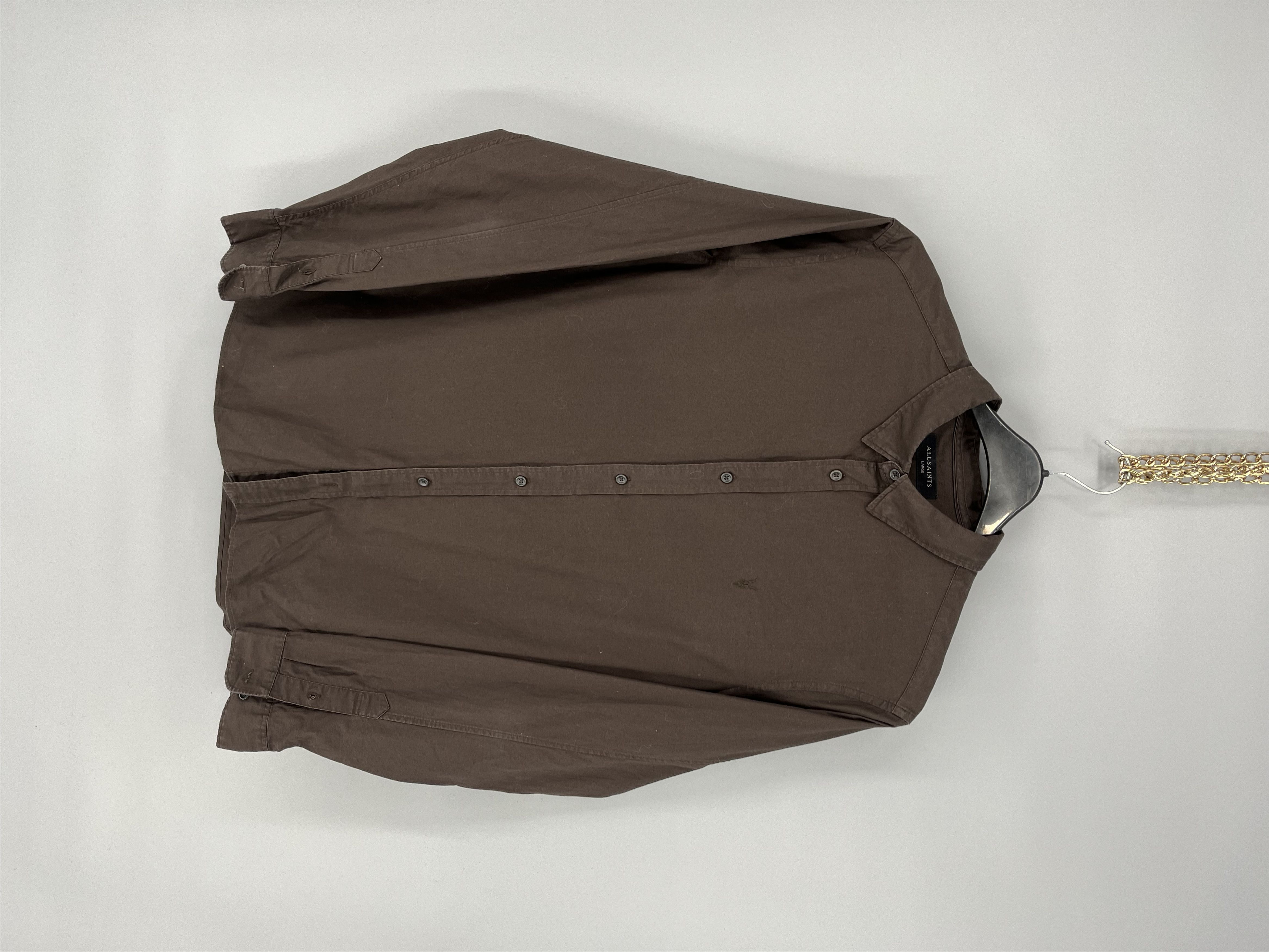 Allsaints × Vintage Allsaints Long Sleeve Shirt Streetwear Y2k Style Size L Size US L / EU 52-54 / 3 - 2 Thumbnail