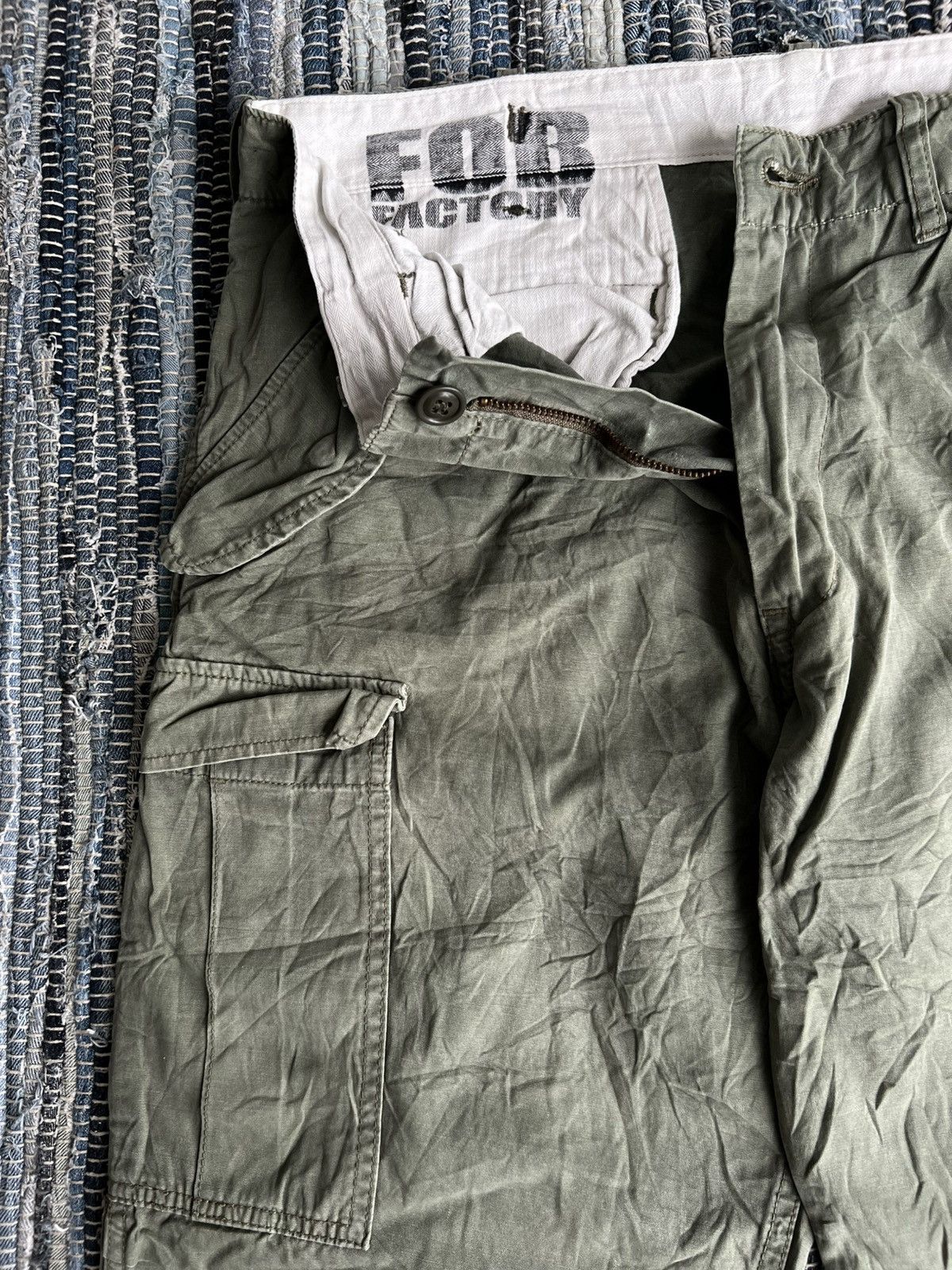 FOB Factory Vtg M-65 Cargo Combat Pants Ripstop Herringbone FOB Factory Size US 34 / EU 50 - 3 Thumbnail