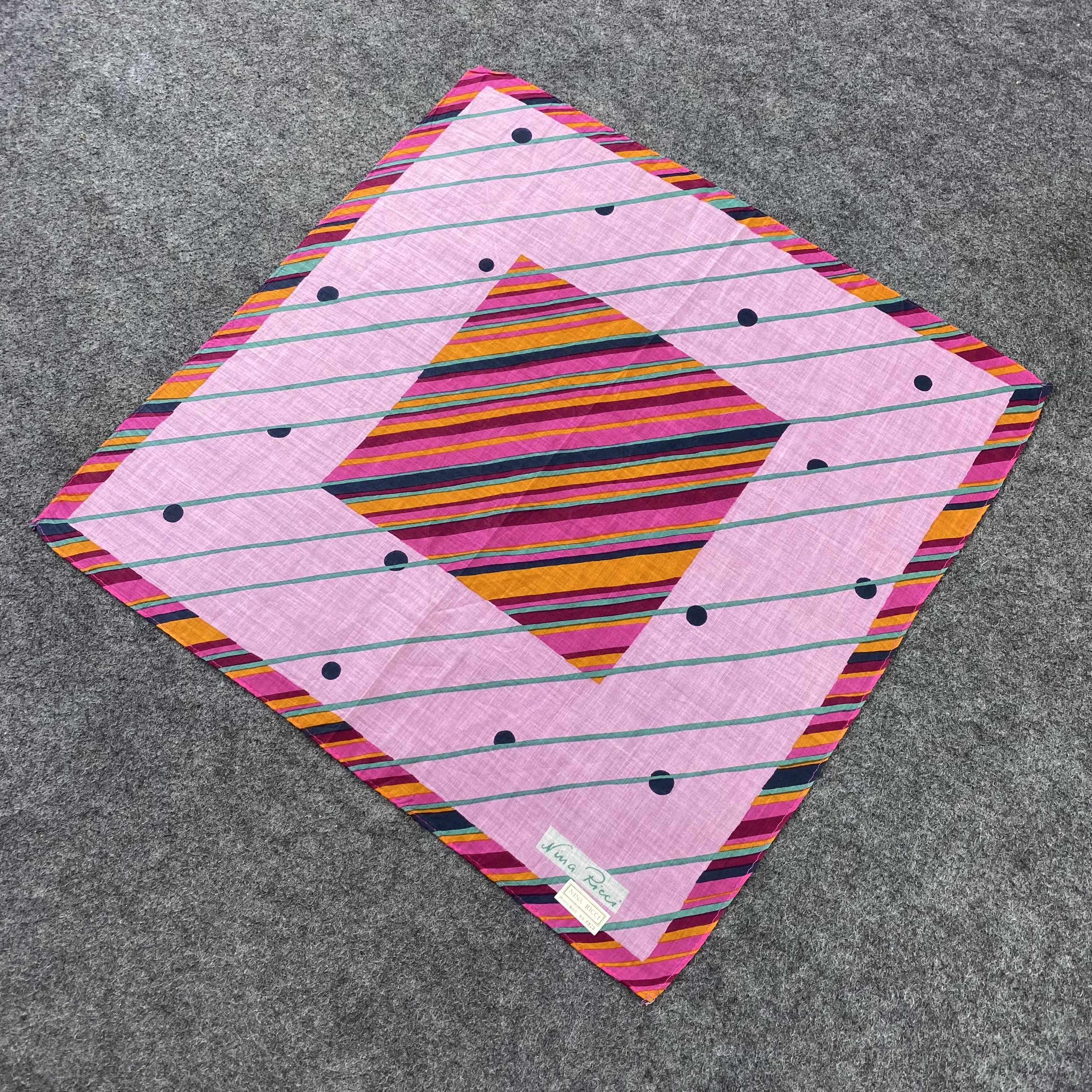 Nina Ricci Nina Ricci Handkerchief / Bandana / Neckerchief-B1364 Size ONE SIZE - 4 Thumbnail