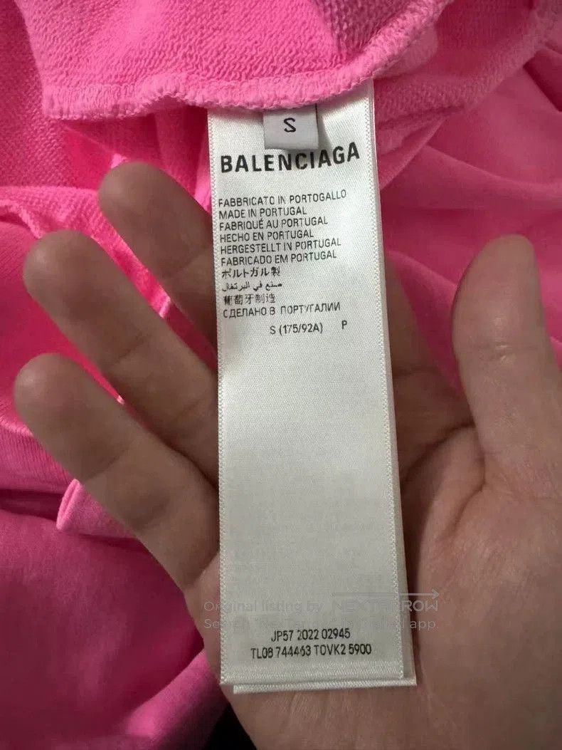Balenciaga Balenciaga Pink Scissor Letter Hoodie. Size US S / EU 44-46 / 1 - 4 Thumbnail