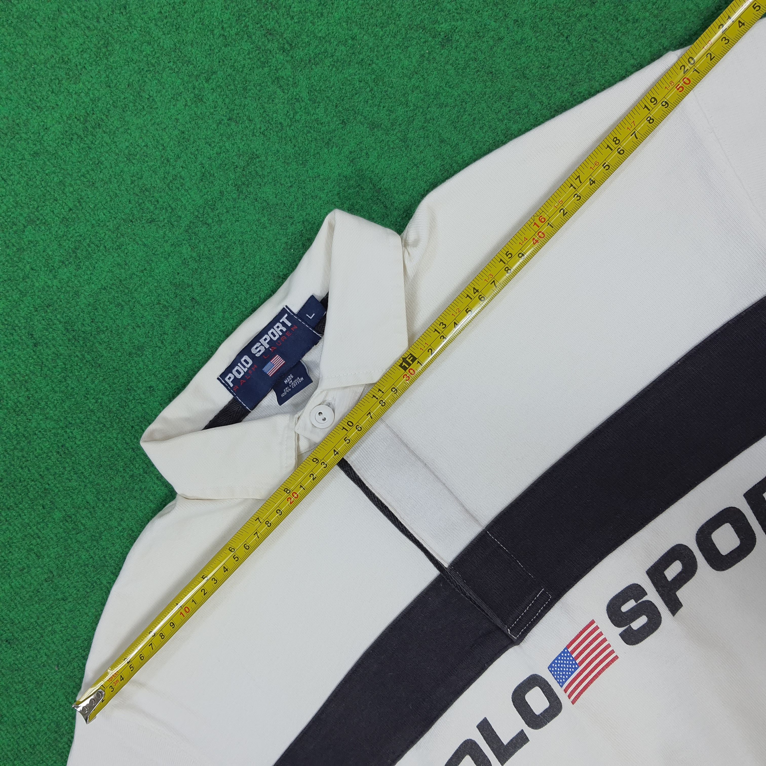 Polo Ralph Lauren × Vintage Vintage Polo Sport Ralph Lauren Long Sleeve Polo Shirt Size US XL / EU 56 / 4 - 10 Thumbnail
