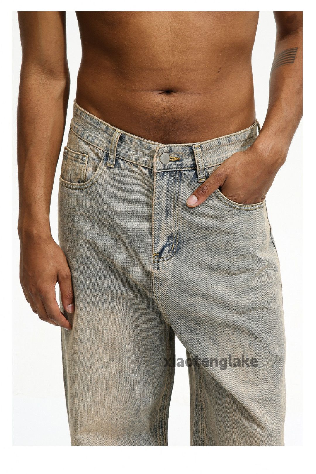 Jean × Vintage washed faded cleanfit yuppie rusty grunge flared jeans Size US 32 / EU 48 - 5 Thumbnail