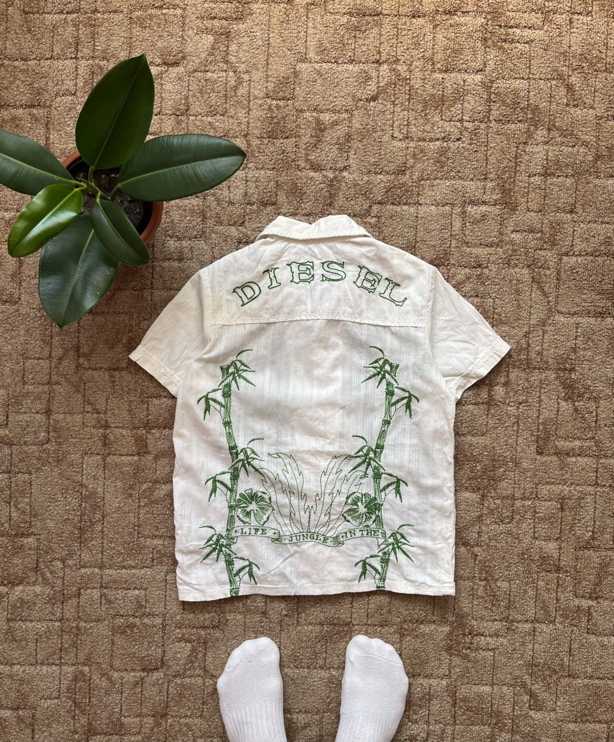 Diesel Vintage Diesel Authentic Havaii Tropical White Buttons Shirt Size M / US 6-8 / IT 42-44 - 4 Thumbnail