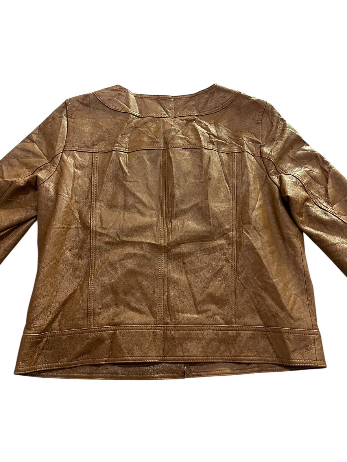 Genuine Leather × Vintage 🇮🇹 GENUINE LEATHER JACKET MADE IN ITALY Size L / US 10 / IT 46 - 11 Thumbnail