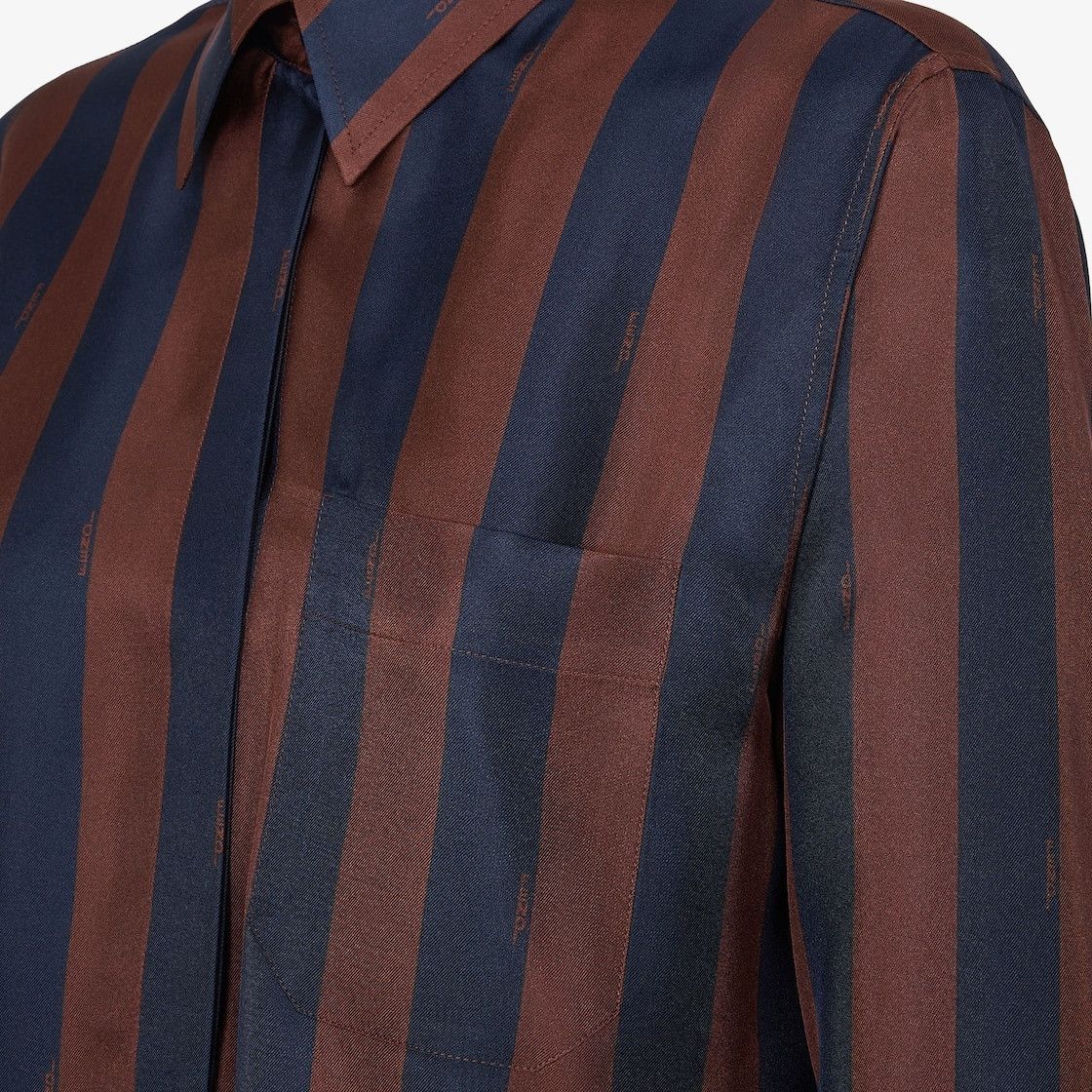 Fendi o1s1wg110525 Shirt in Brown Size XL / US 12-14 / IT 48-50 - 3 Thumbnail
