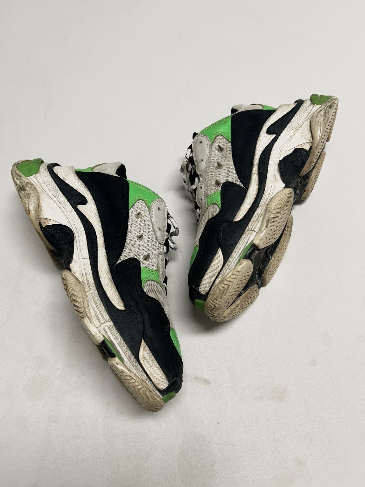 Balenciaga Triple S Spiked Sneakers Size US 8 / EU 41 - 6 Thumbnail