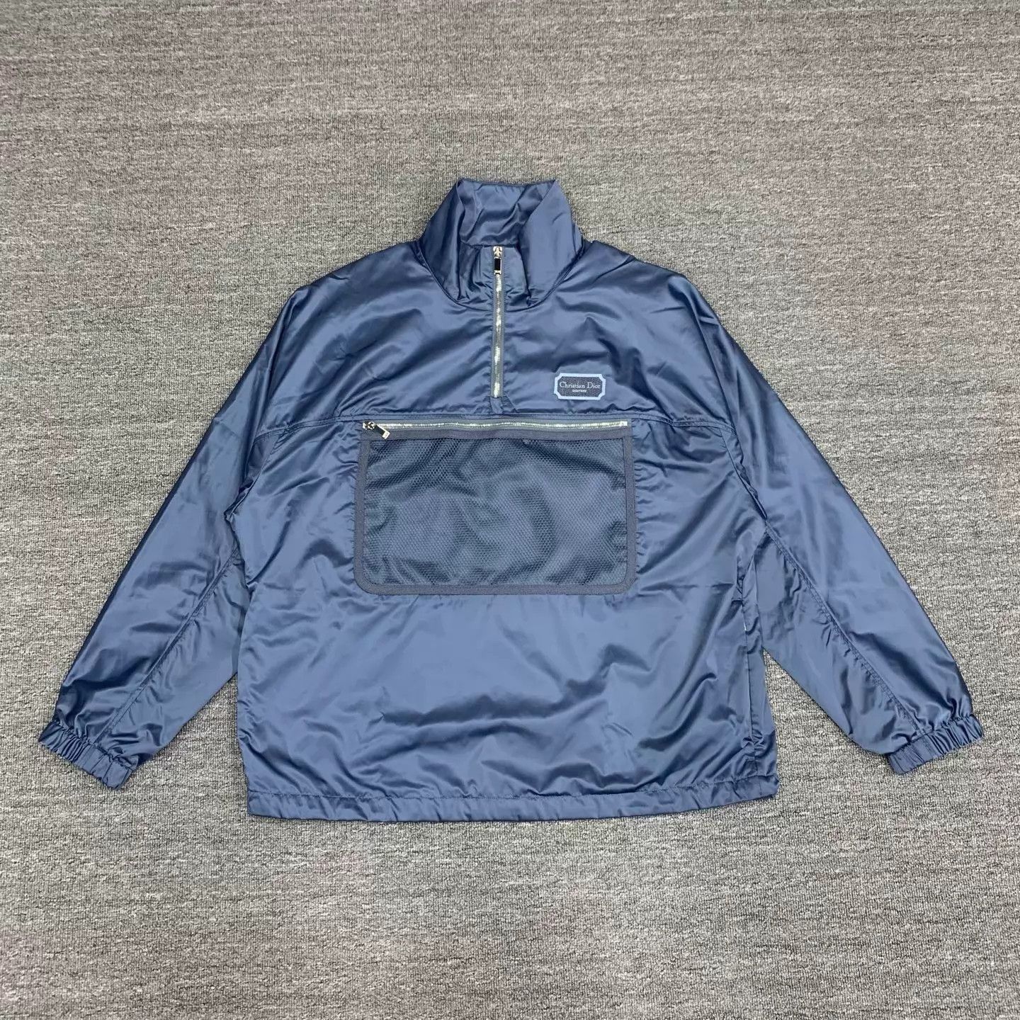 Dior Blue Half-Zip Light Jacket with Mesh Pocket Size US M / EU 48-50 / 2 - 1 Thumbnail