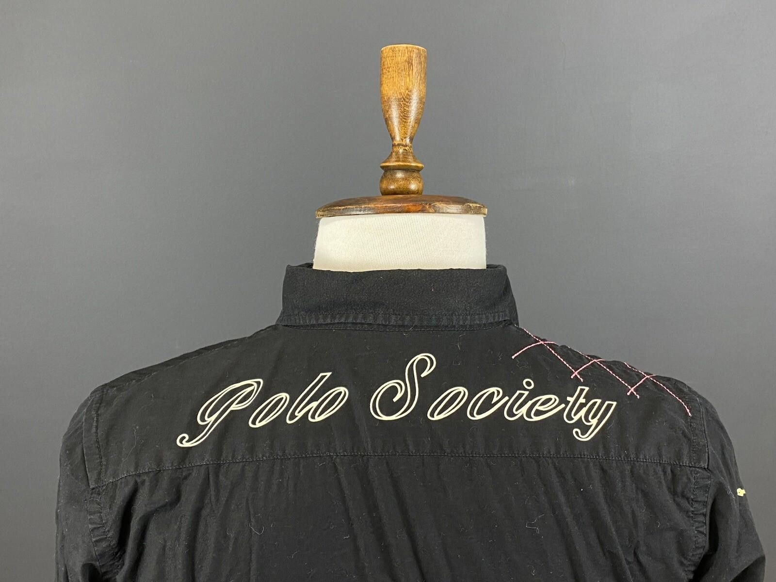 La Martina La Martina Queens Polo Society Black Down Shirt Size M Size US M / EU 48-50 / 2 - 11 Thumbnail