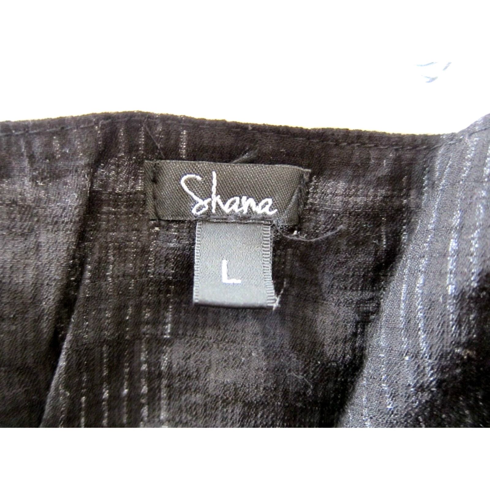Vintage Shana Blouse Tunic 100% Rayon Black White Geometric Polka Dot 90s Bohemian Boxy Large Women XS-XL? Size L / US 10 / IT 46 - 4 Thumbnail