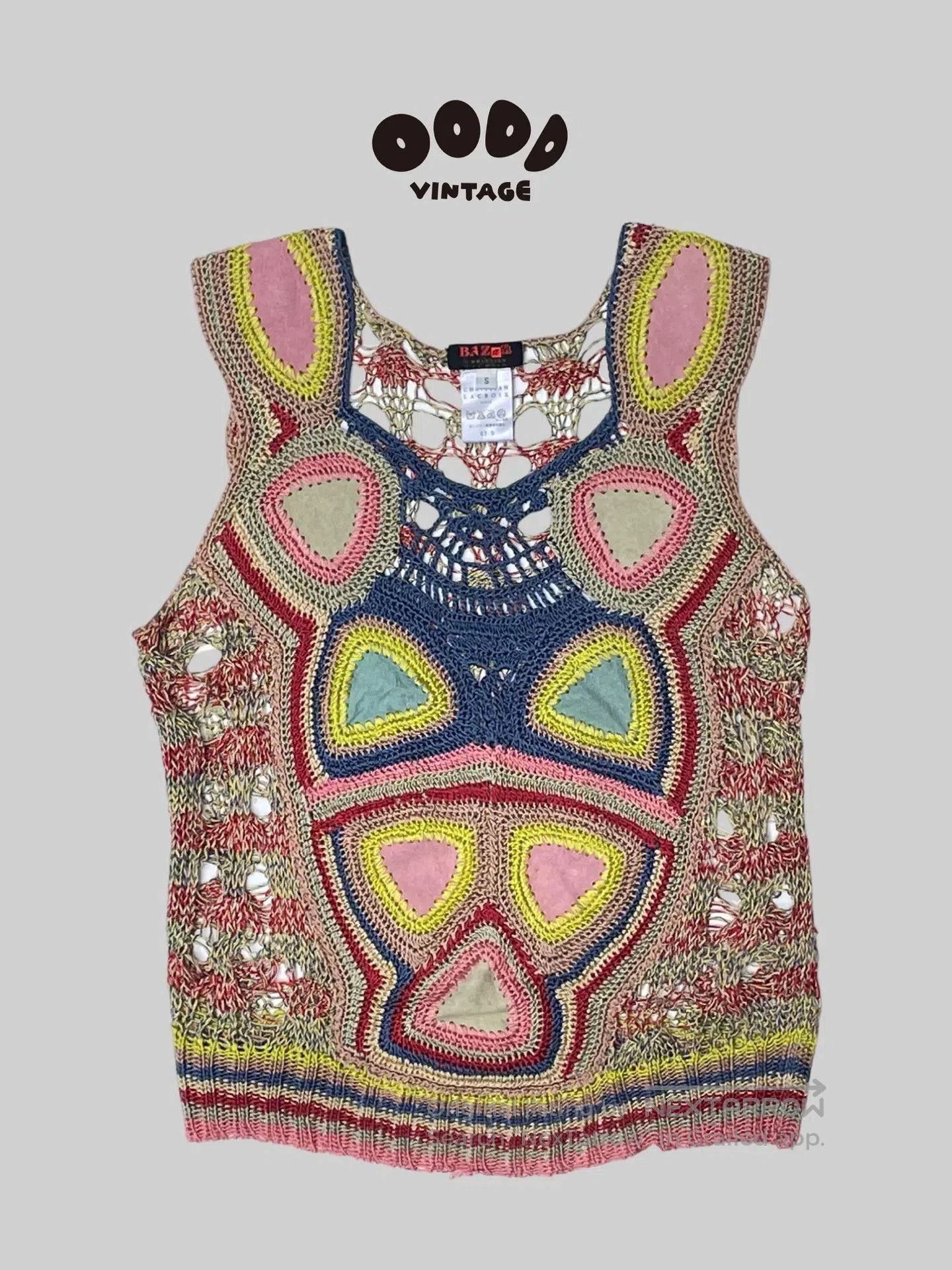 Christian Lacroix Christian Lacroix 90s Leather Lace Top. Size M / US 6-8 / IT 42-44 - 1 Thumbnail