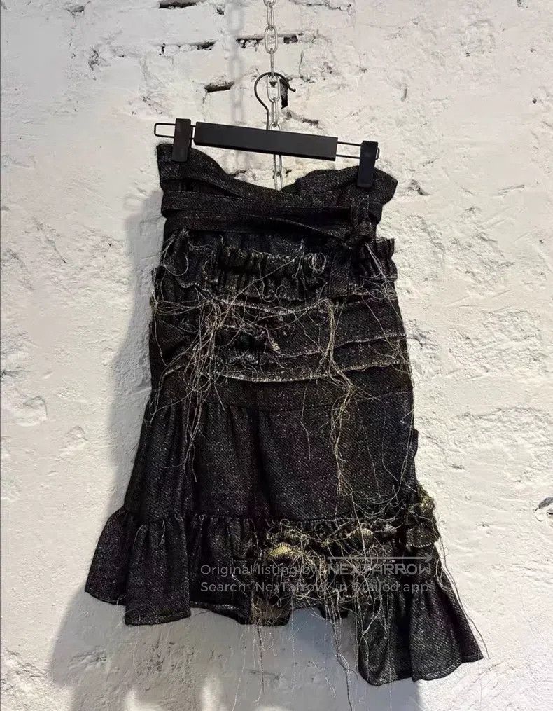 Comme des Garcons Comme Des Garcons size XS Gold and Silver Thread Pleated S Size 23" - 1 Thumbnail