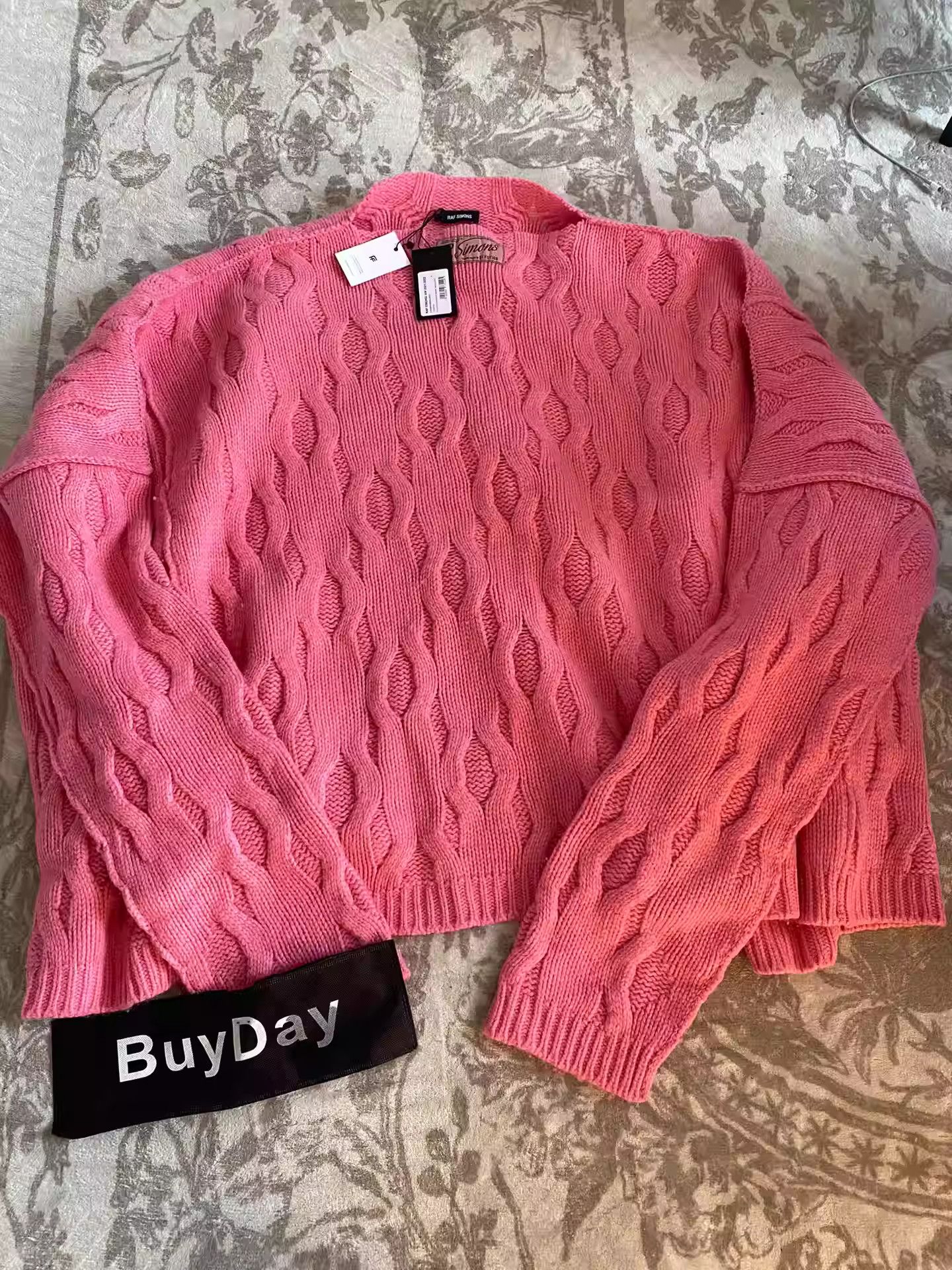 Raf Simons RafSimons 21AW Oversized Sweater in Pink Size US S / EU 44-46 / 1 - 2 Thumbnail