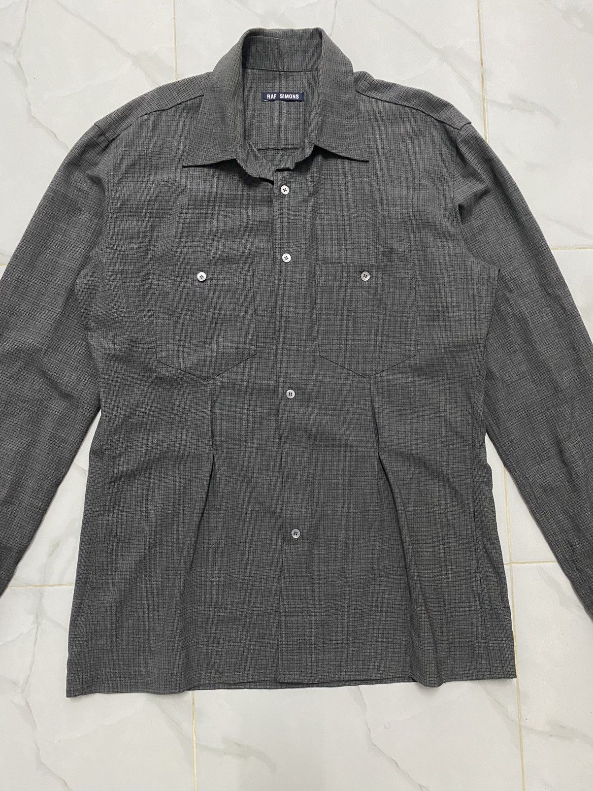 Raf Simons Vintage Raf Simons Button up Wool Shirt Size US M / EU 48-50 / 2 - 3 Thumbnail