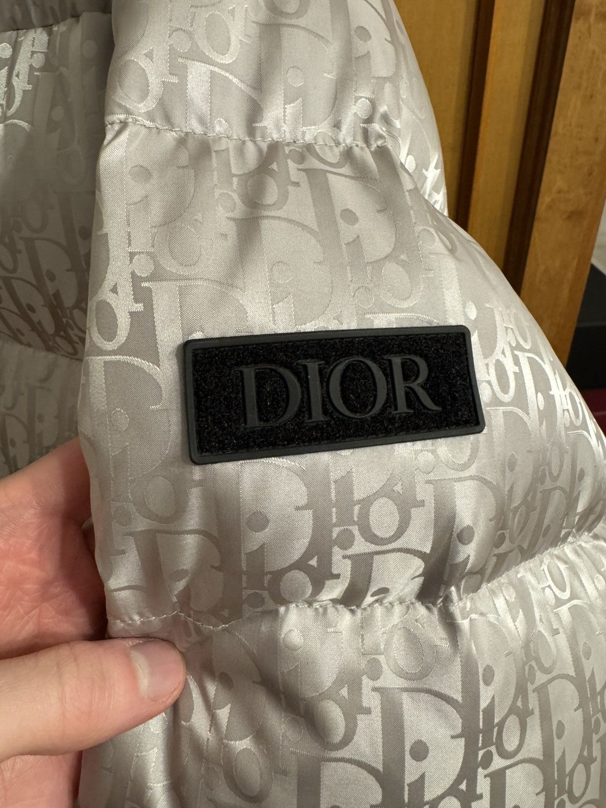 Dior Dior Oblique Puffer Jacket Silver Size US L / EU 52-54 / 3 - 9 Thumbnail