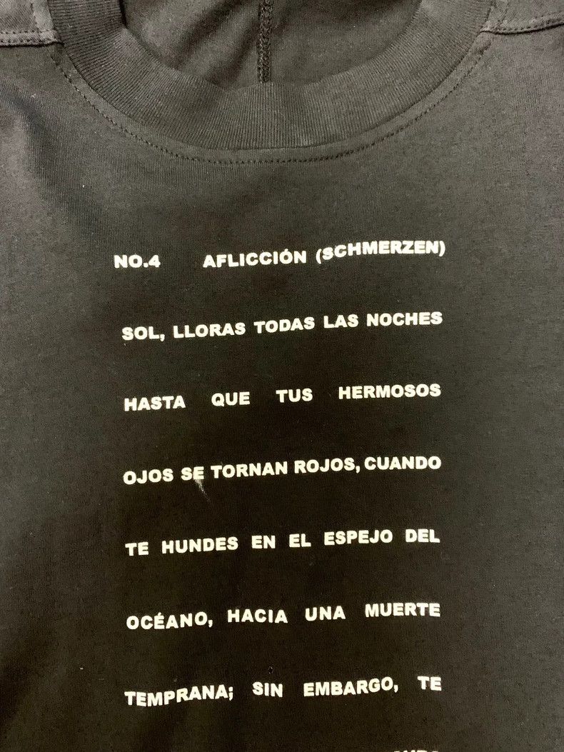 Rick Owens Rick Owens fake two-piece slogan long-sleeve short-sleeve Size US XS / EU 42 / 0 - 2 Thumbnail