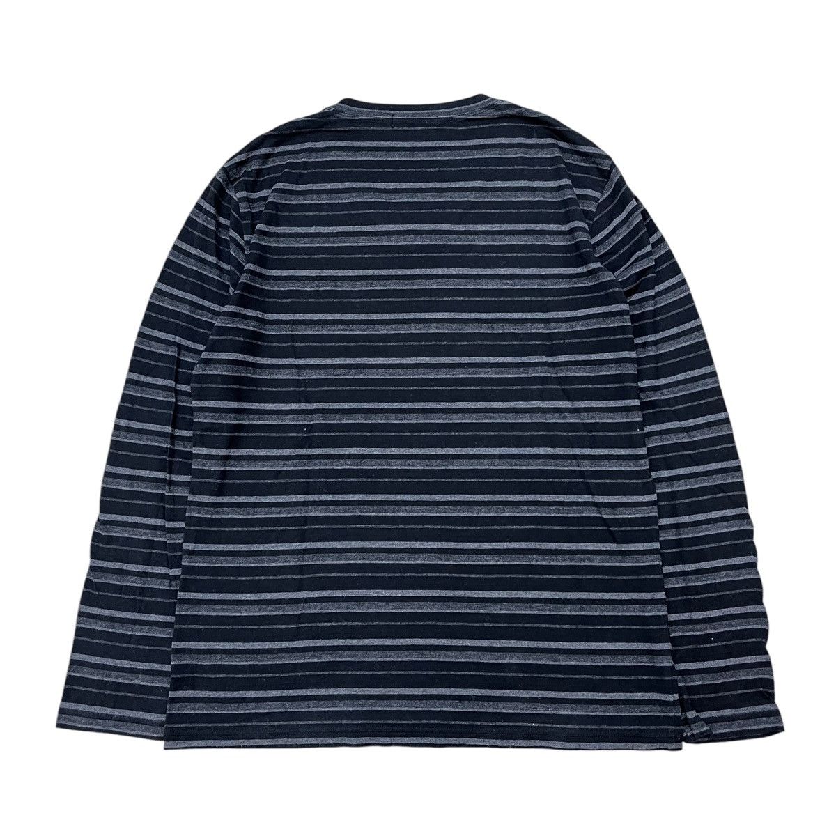 Burberry Burberry Black Label Striped Small Logo Long Tee Size US L / EU 52-54 / 3 - 8 Thumbnail