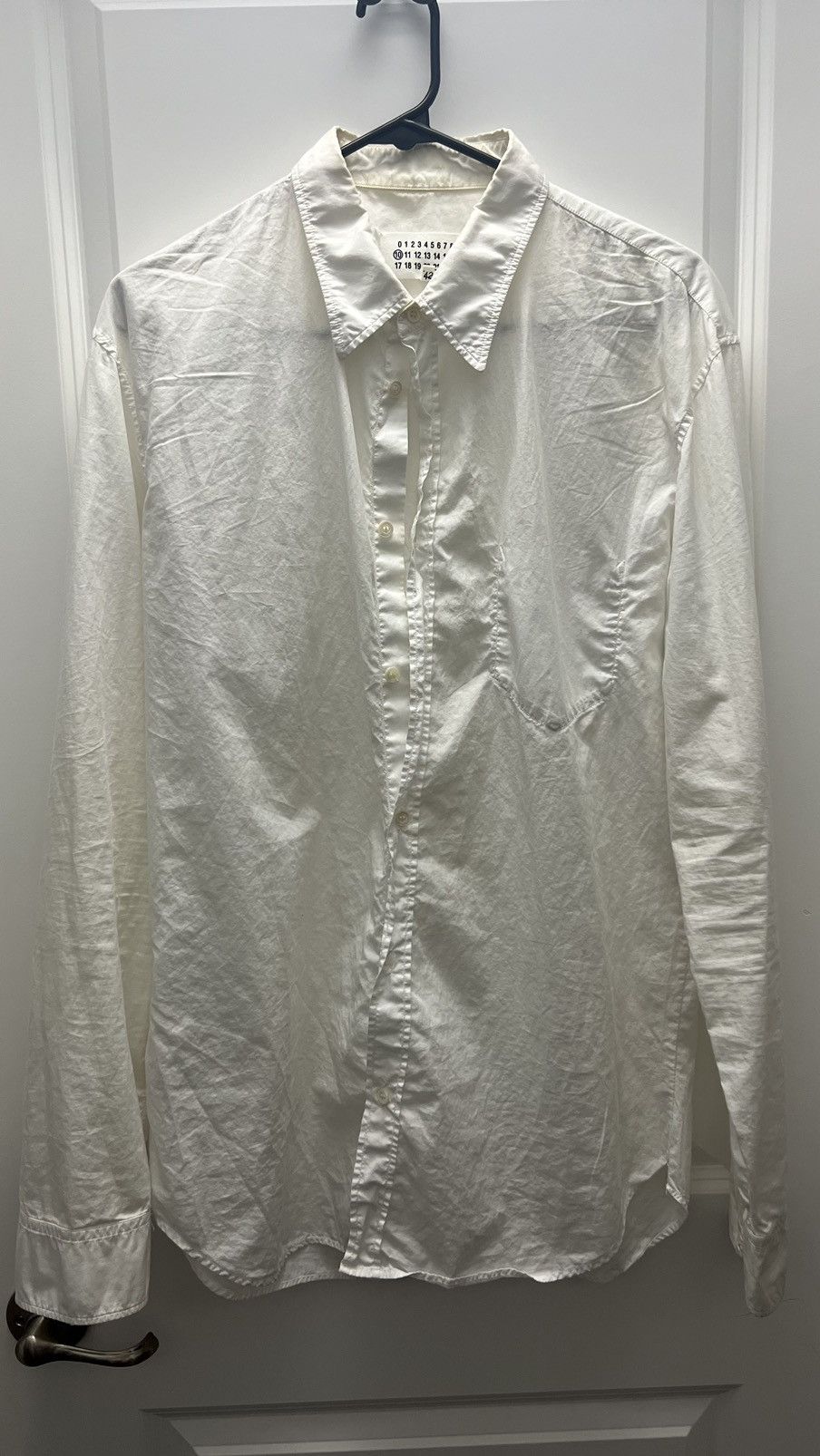 Maison Margiela Maison Margiela White Button-Up Size US L / EU 52-54 / 3 - 1 Thumbnail
