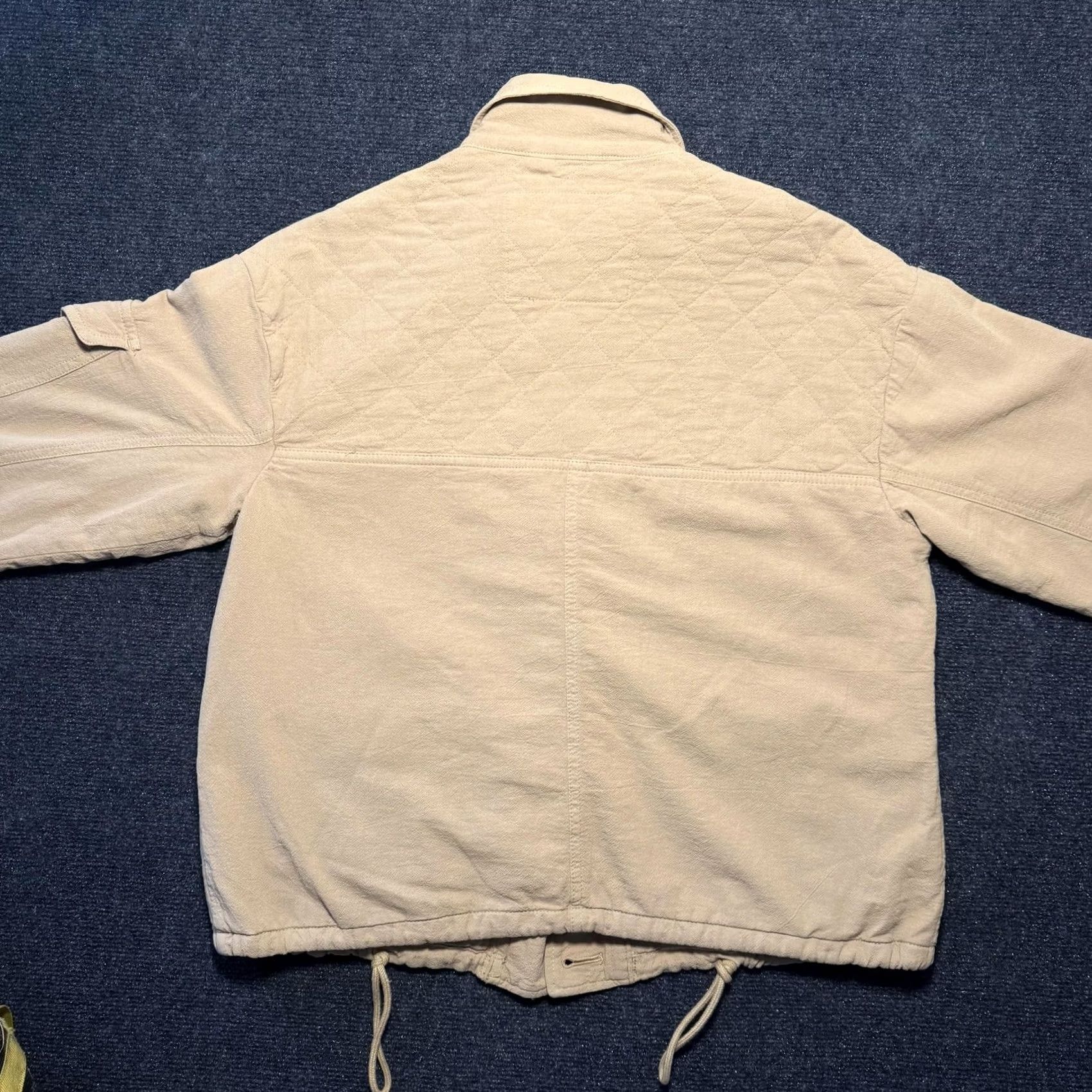 American Eagle Outfitters VINTAGE American Eagle Outfitters Jacket Mens Small Beige Canvas Military Quilted Lined Size US S / EU 44-46 / 1 - 6 Thumbnail