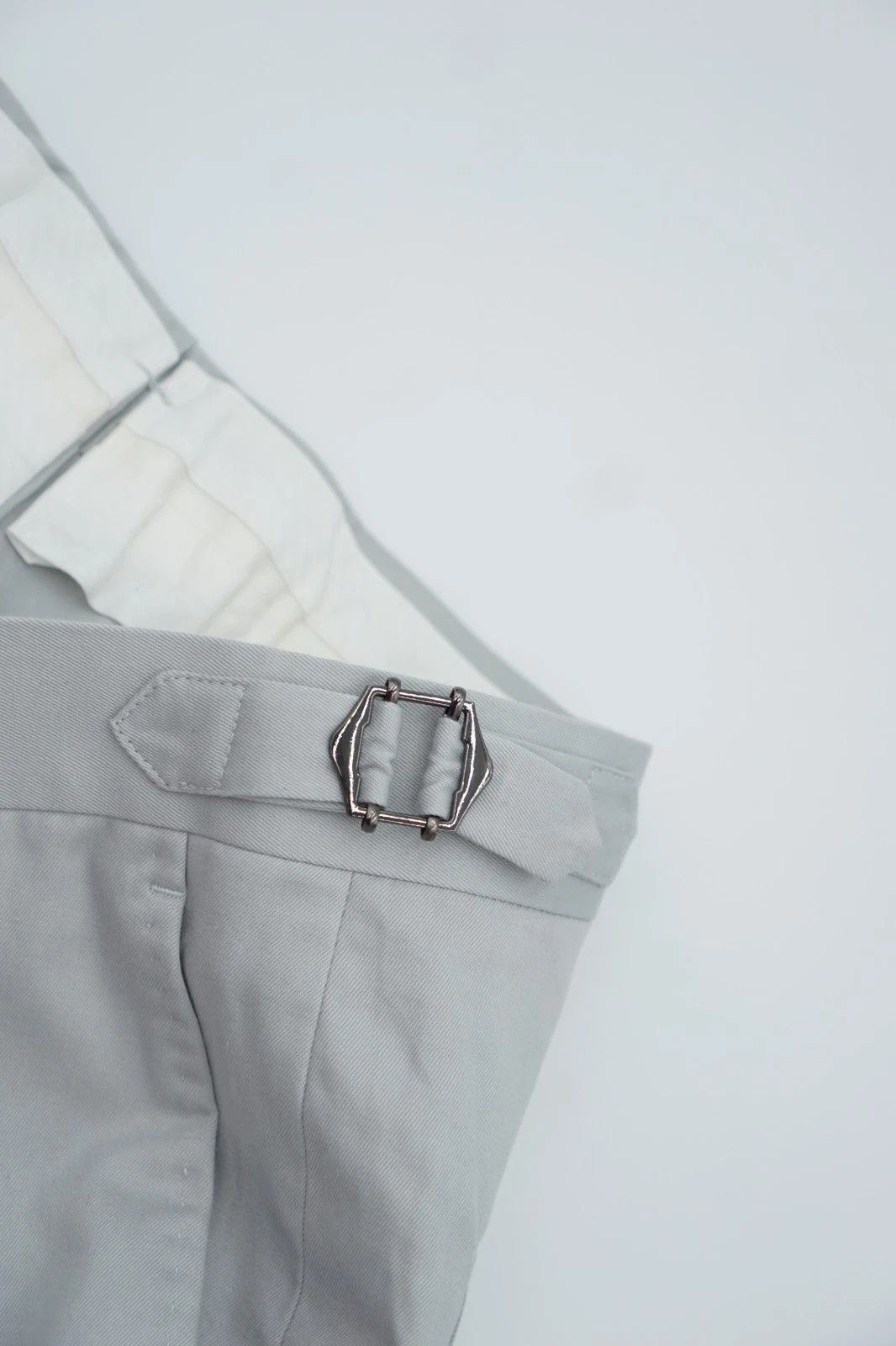 Suitsupply Men Suitsupply Pants Grey Wool & Brescia Size UK/US40 Size 40R - 4 Thumbnail